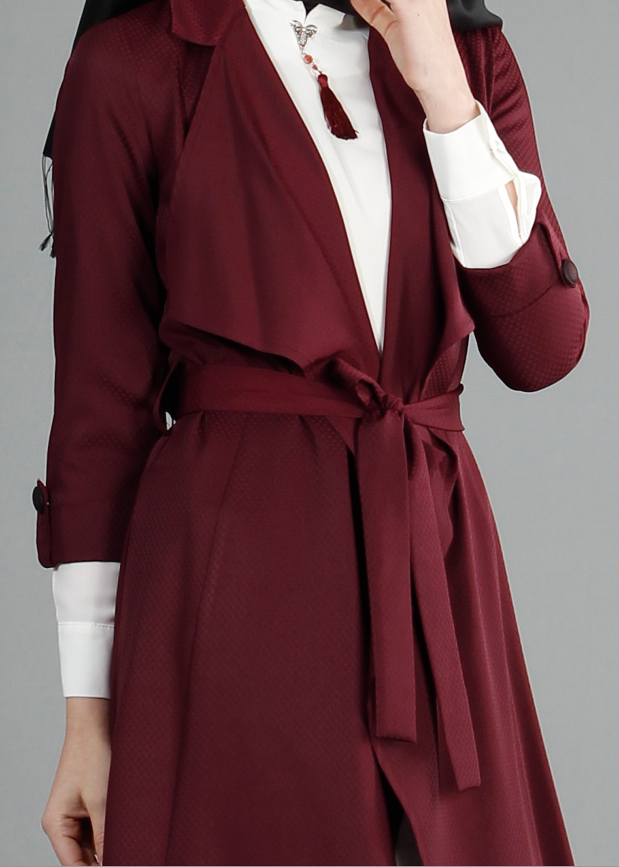 Tesettür giyim BORDO 3169P Benan Tesettür 55478 3&prime;Lü Pant. Takım 38/46 TEK40