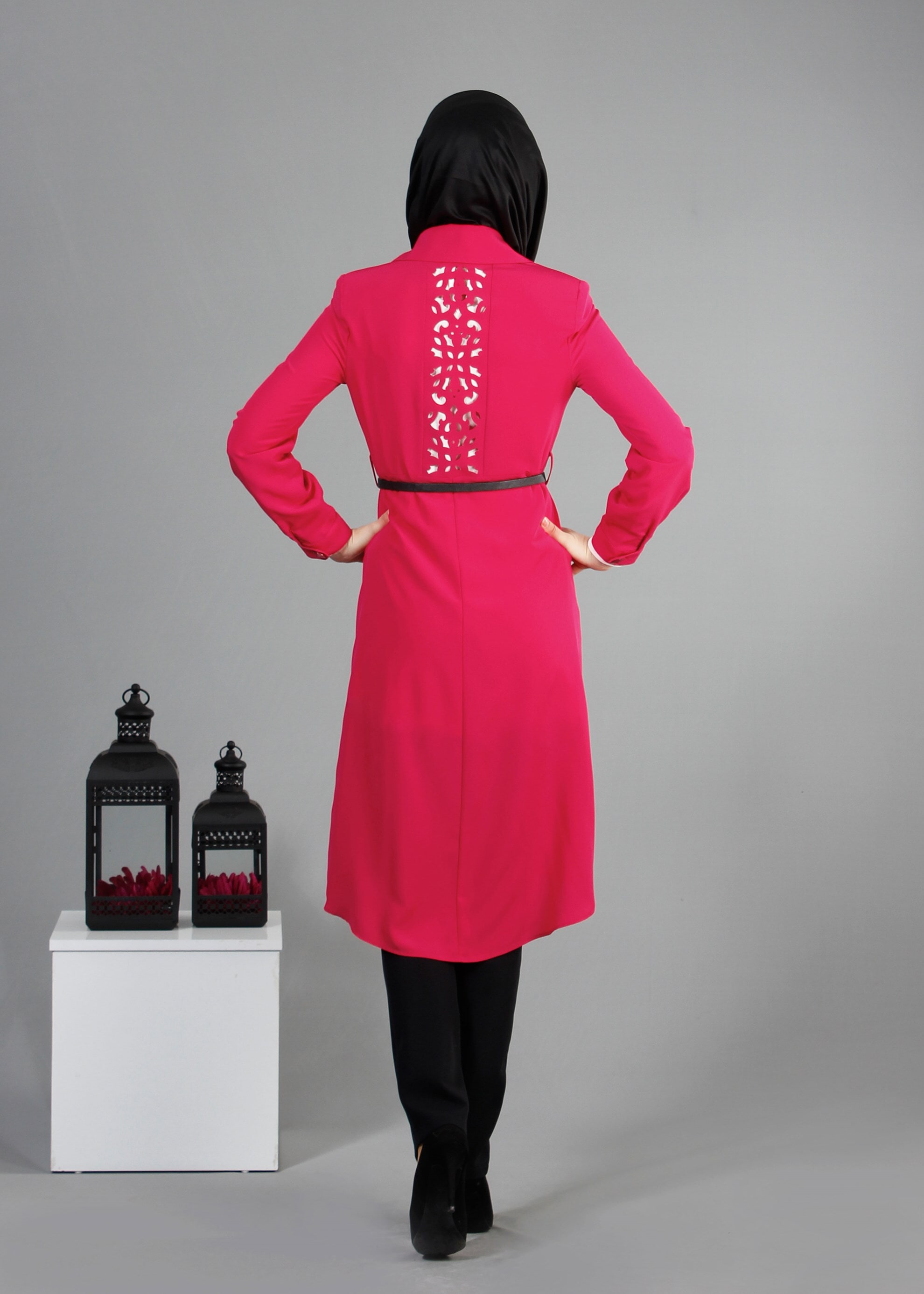 Tesettür giyim FUŞYA 3211P New Loren 3&prime;Lü Tesettür Pant.Takım 38/46 TEK40