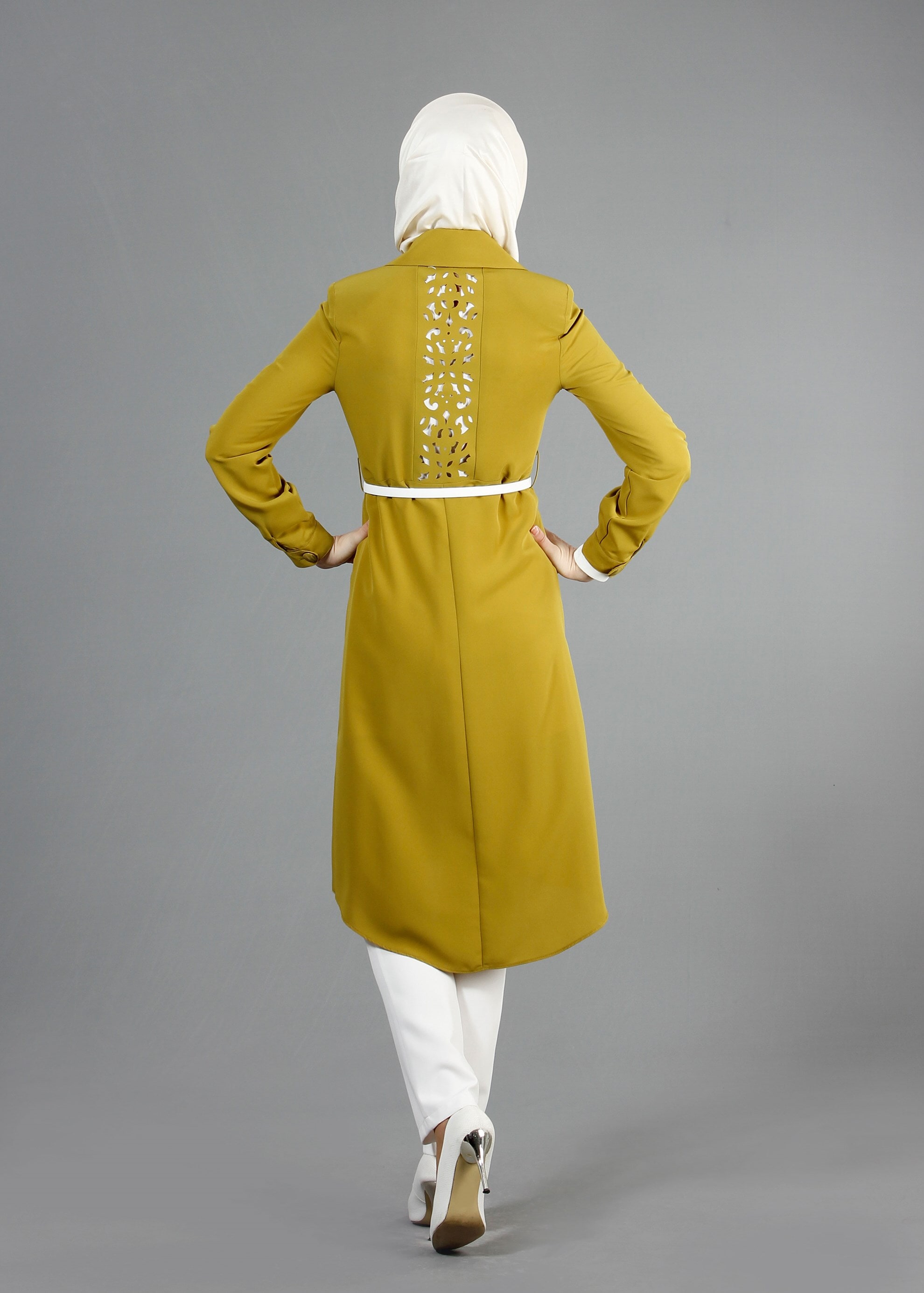 Tesettür giyim YEŞİL 3211P New Loren 3&prime;Lü Tesettür Pant.Takım 38/46 TEK40