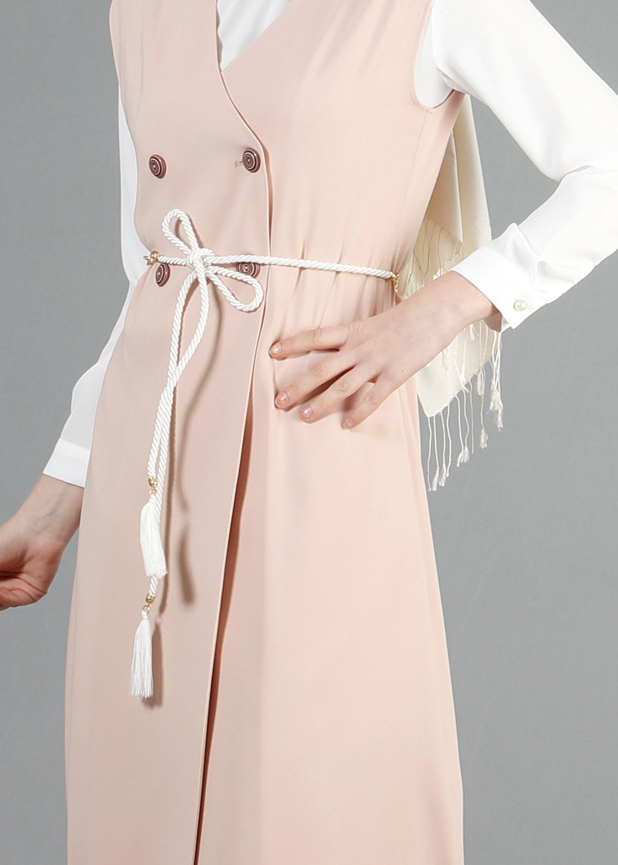 Tesettür giyim PUDRA 3213P Virona Tesettür 3&prime;Lü Pant. Takım 38/46 TEK40