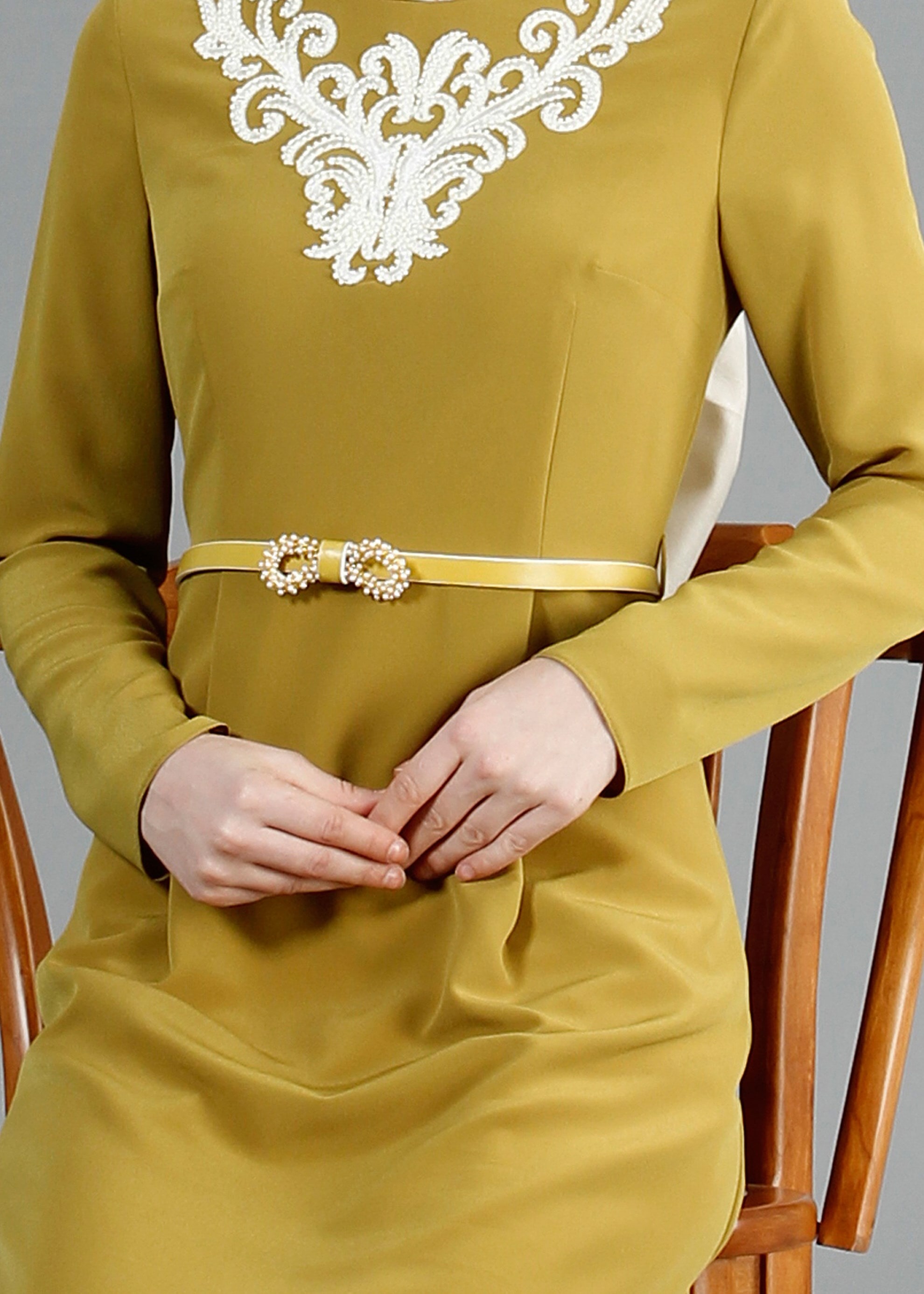 Tesettür giyim YEŞİL 3223P Criss 2&prime;li Tesettür Pant.Takım 38/44 TEK40