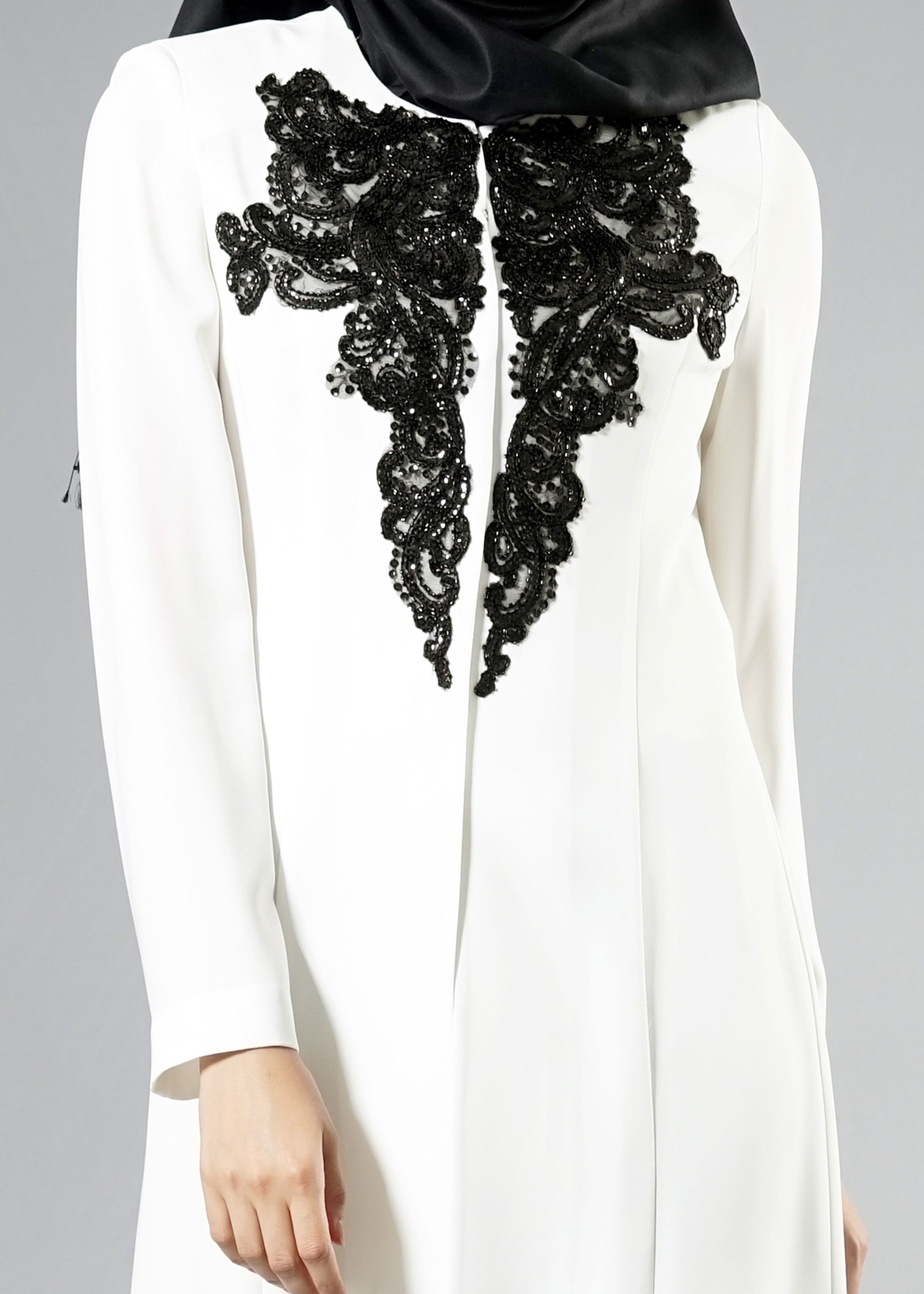 Tesettür giyim BEYAZ 3232P Farah Tesettür  6288 3&prime;lü  Pant. Takım 40/46 TEK38