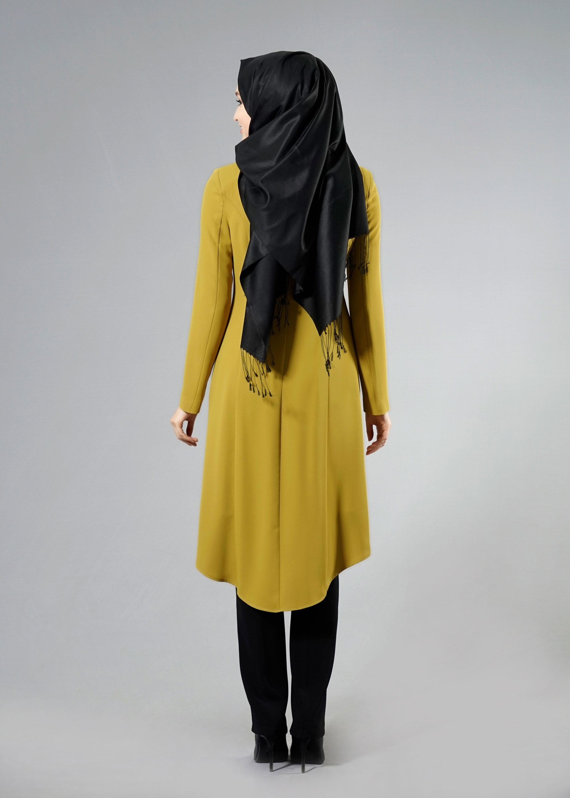 Tesettür giyim YEŞİL 3232P Farah Tesettür  6288 3&prime;lü  Pant. Takım 40/46 TEK38