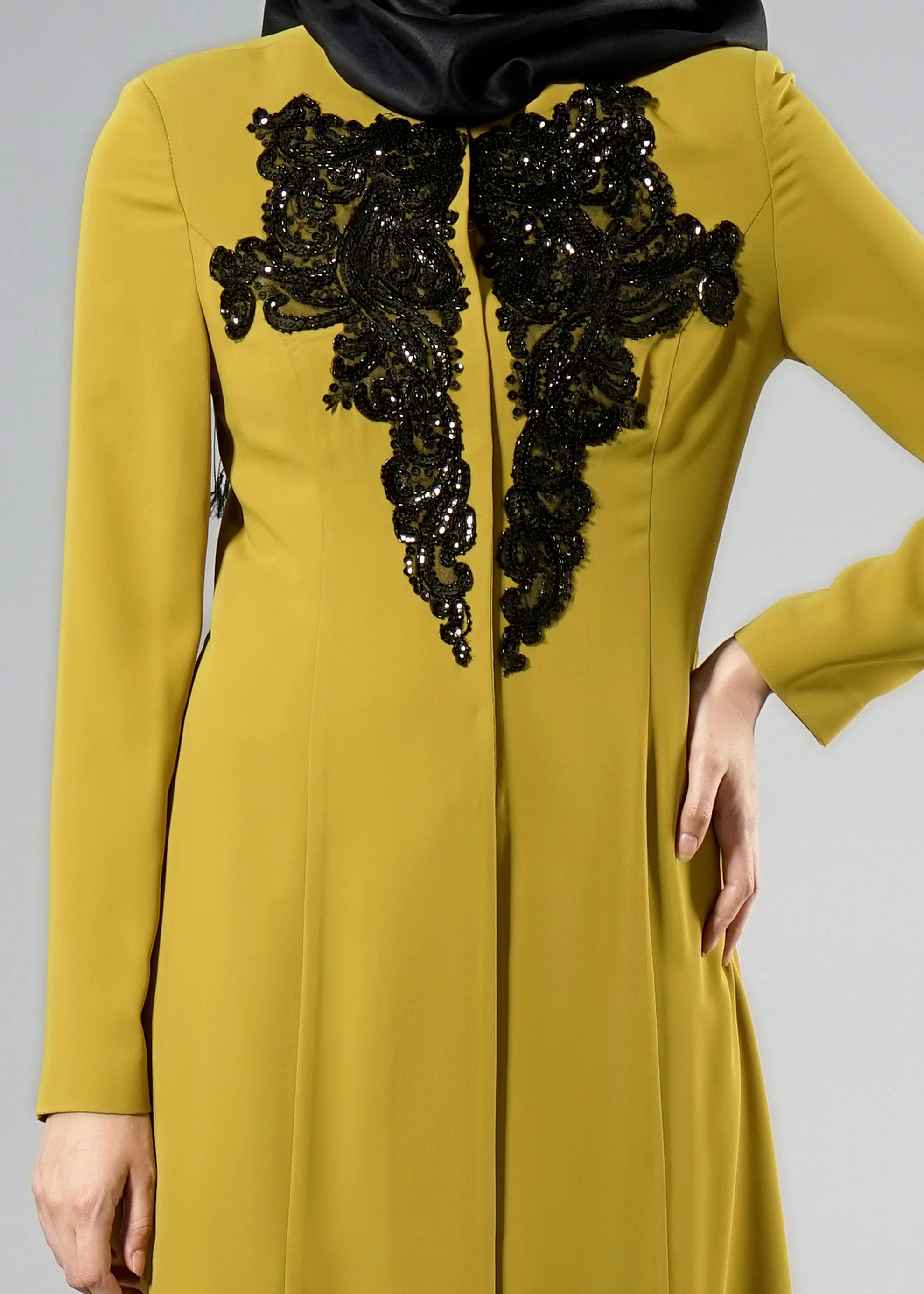 Tesettür giyim YEŞİL 3232P Farah Tesettür  6288 3&prime;lü  Pant. Takım 40/46 TEK38