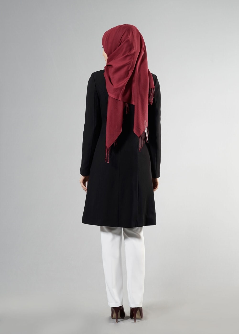 Tesettür giyim SİYAH 3237 5929 3&prime;lü Tesettür Pant. Takım 40/48 TEK38