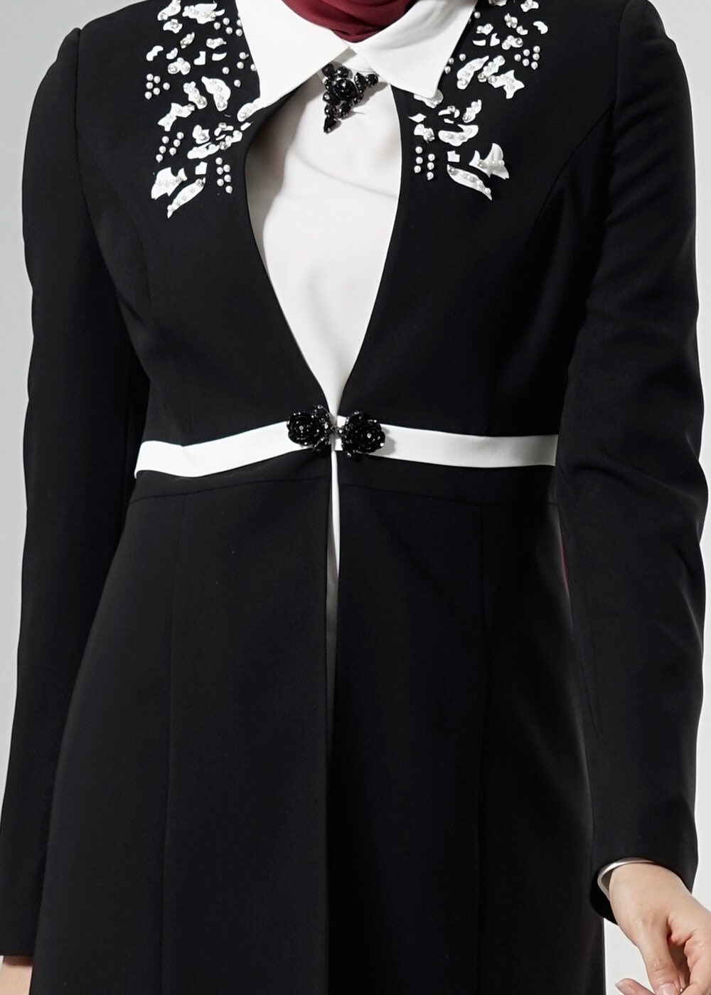 Tesettür giyim SİYAH 3237 5929 3&prime;lü Tesettür Pant. Takım 40/48 TEK38