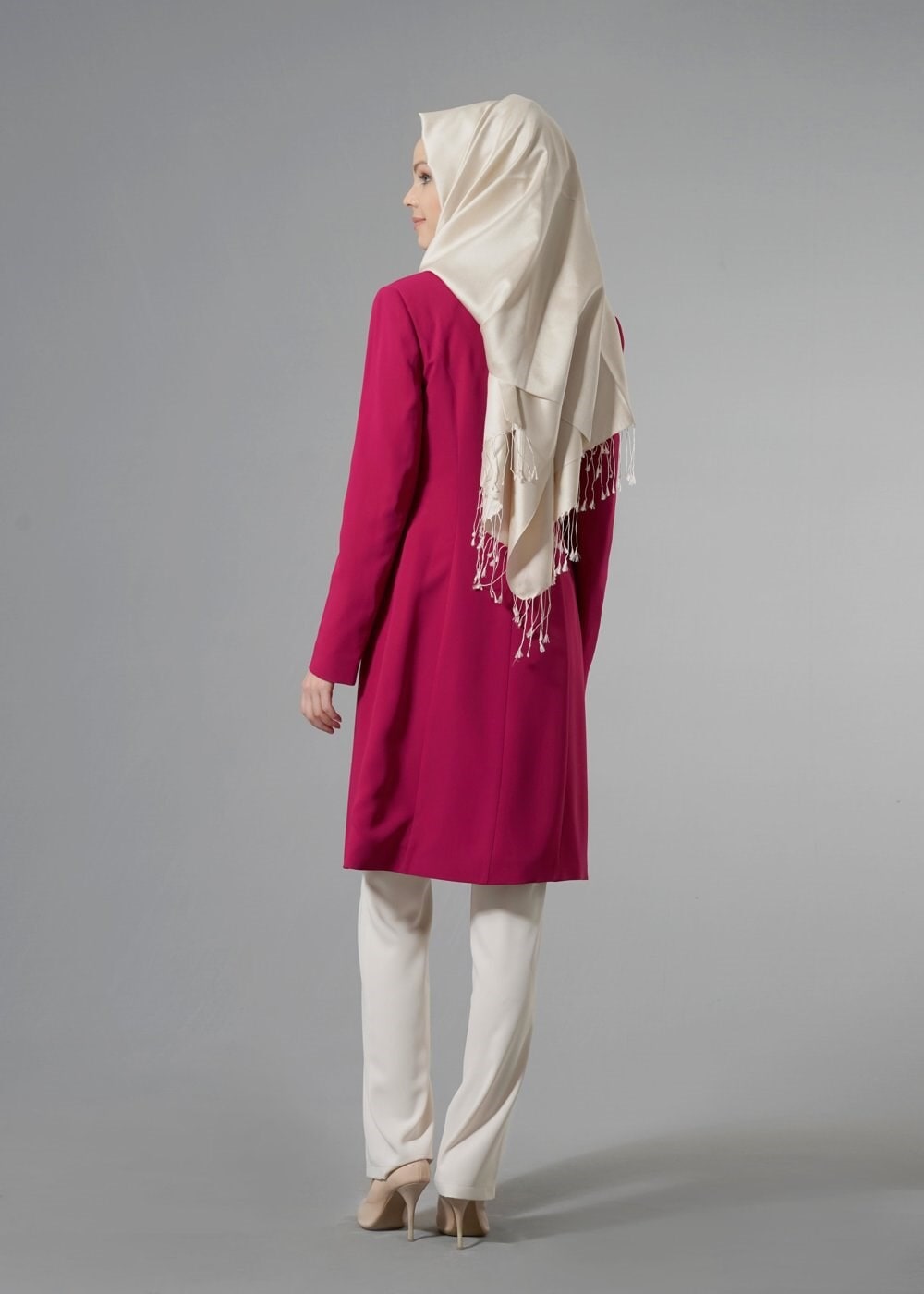 Tesettür giyim FUŞYA 3237 5929 3&prime;lü Tesettür Pant. Takım 40/48 TEK38