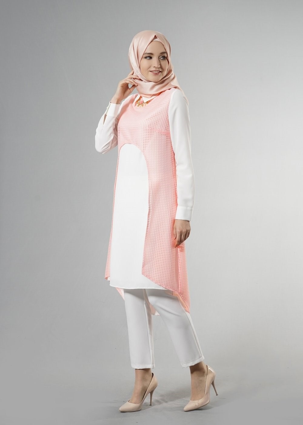 Tesettür giyim PUDRA 3268P String 1838 3&prime;Lü Tesettür Pant.Takım 38/44