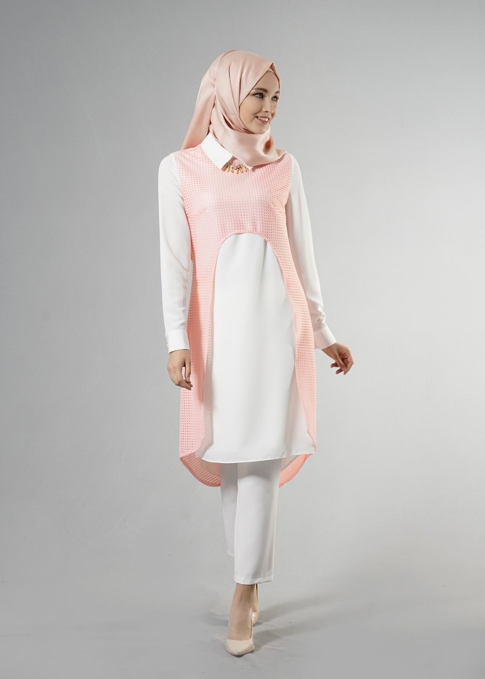 Tesettür giyim PUDRA 3268P String 1838 3&prime;Lü Tesettür Pant.Takım 38/44