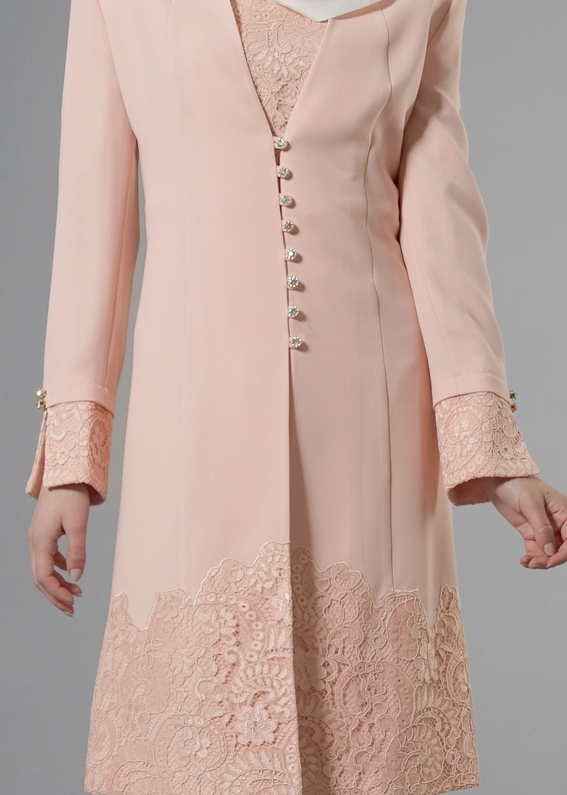 Tesettür giyim PUDRA 3271P Maral 3&prime;lü  Pant. Tesettür Takım 40/48 TEK42