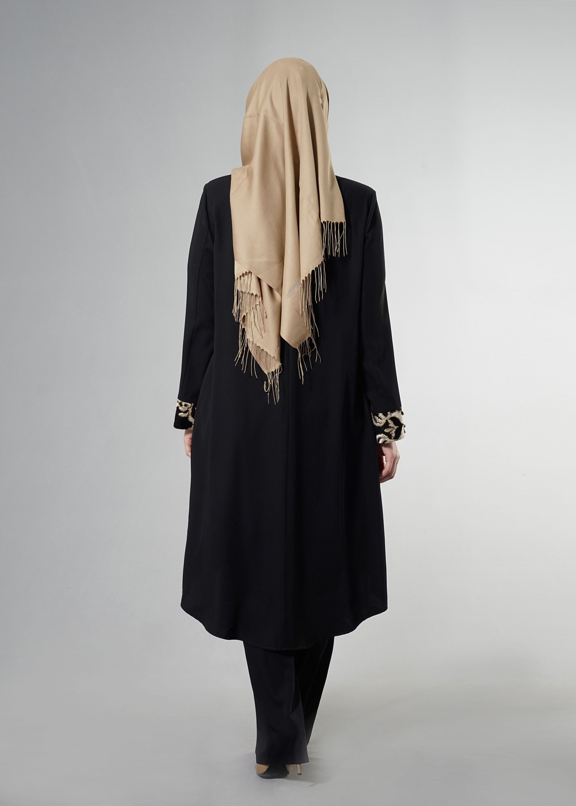 Tesettür giyim SİYAH 3275 Aslı Tesettür 5929 3&prime;Lü Pant.Takım 42/48