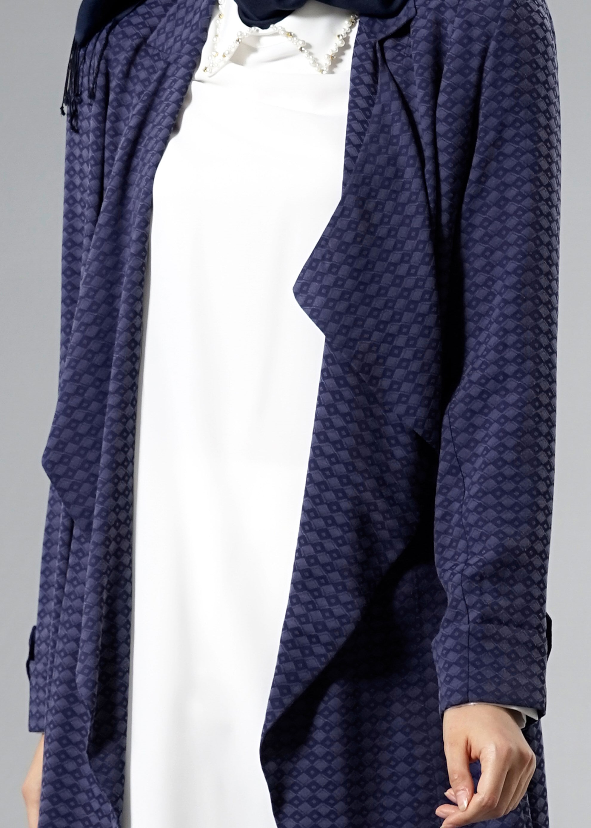 Tesettür giyim LACİVERT 3289 Jakar Tesettür 041 3&prime;lü Pant.Tkm.40/48 TEK38