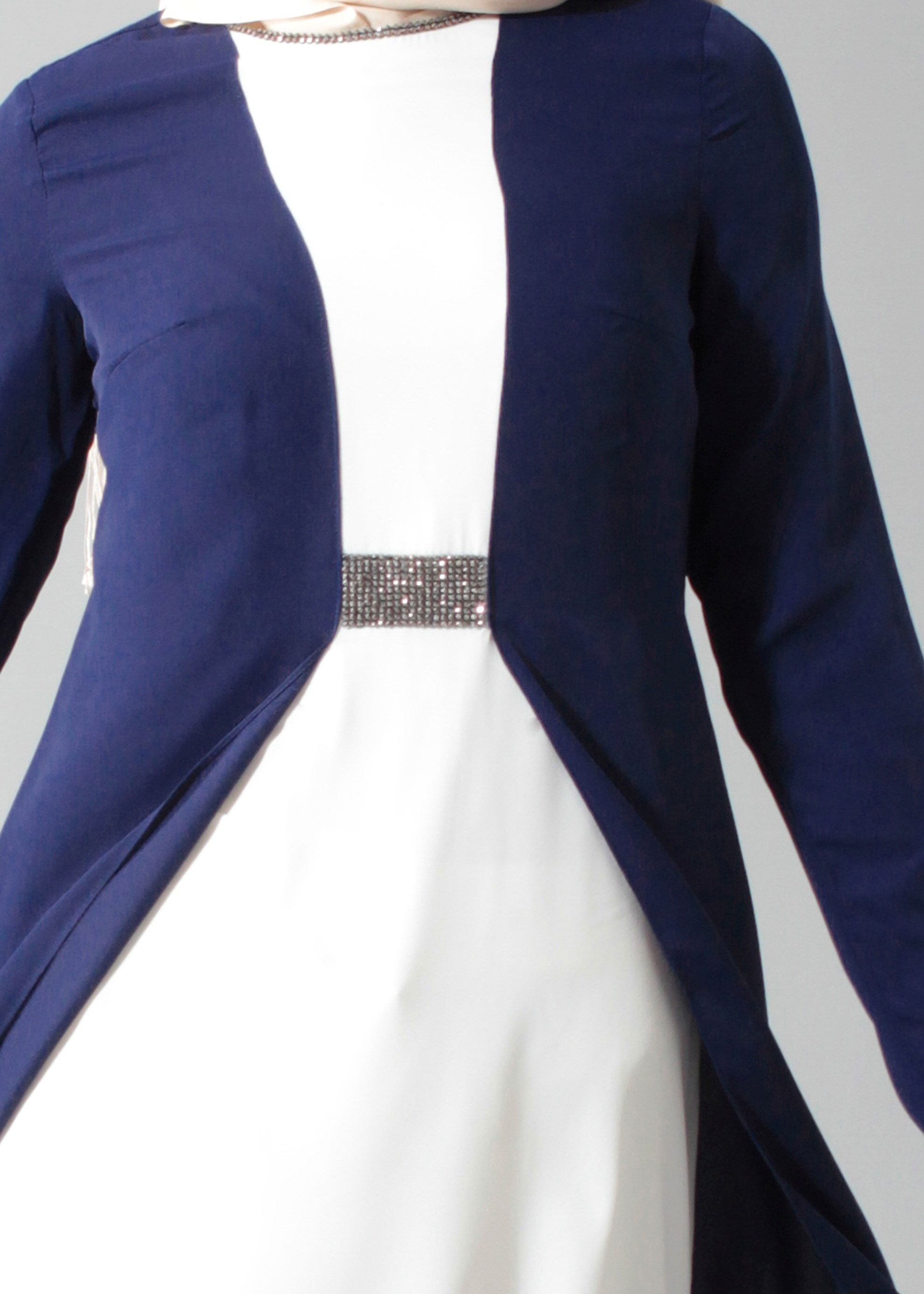 Tesettür giyim LACİVERT 3299 6277 Tesettür 2&prime;li Pant.Takım 38/46 TEK40