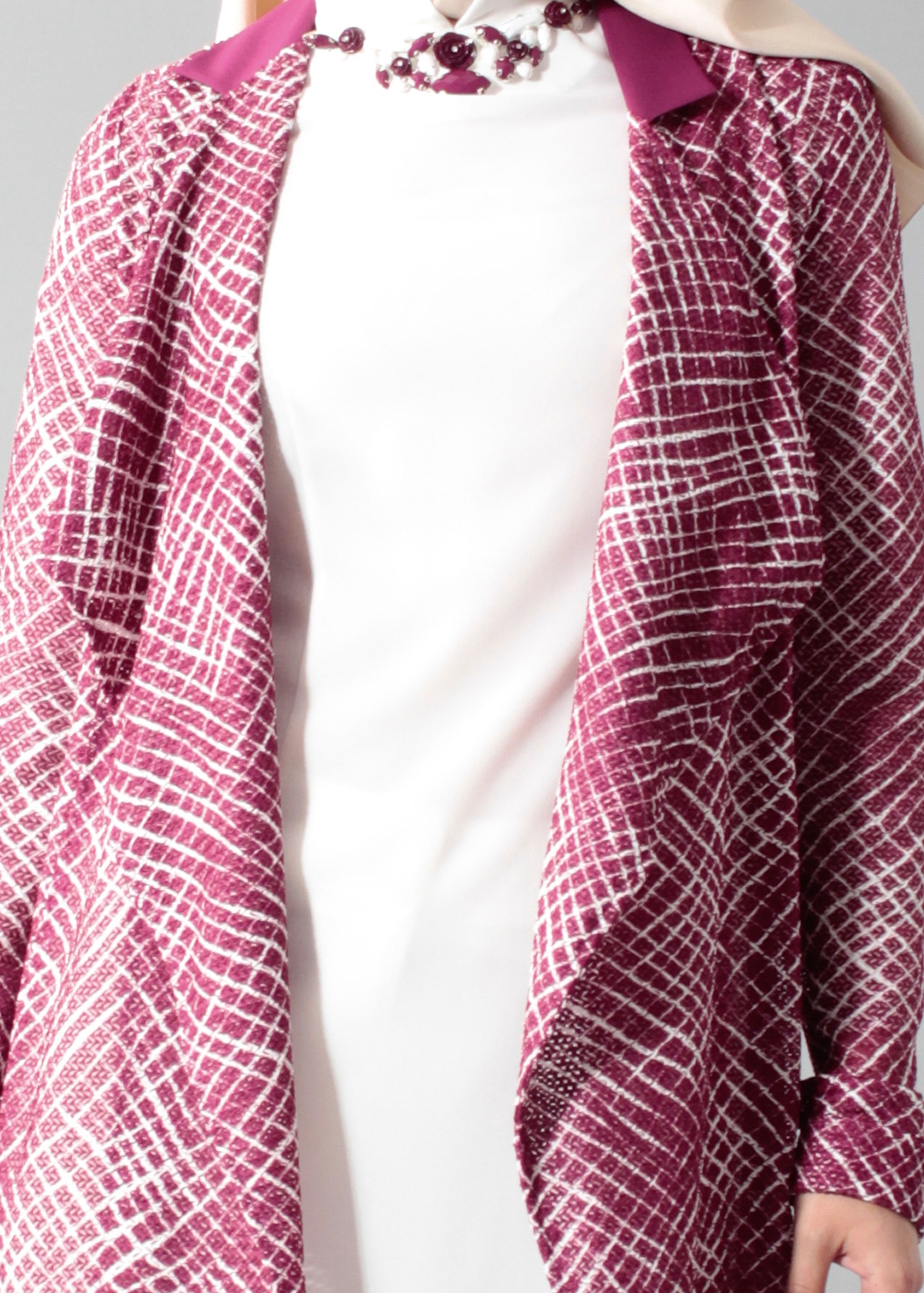 Tesettür giyim FUŞYA 3252-2 Rolls Tesettür 3&prime;lü Pant.Takım 38/46 TEK38