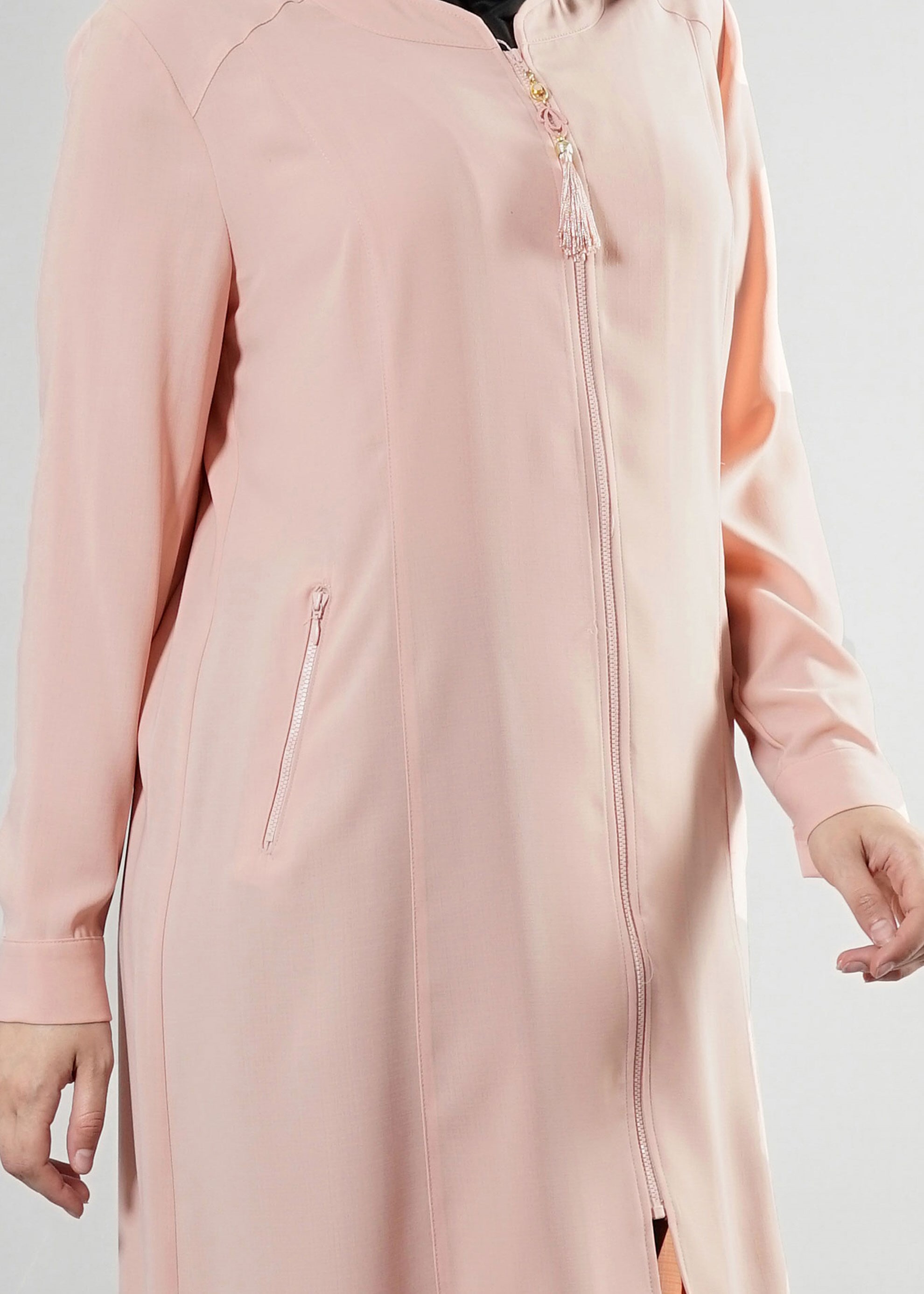 Tesettür giyim PUDRA 2561 Sufle Tesettür Tunik 44/50 TEK42