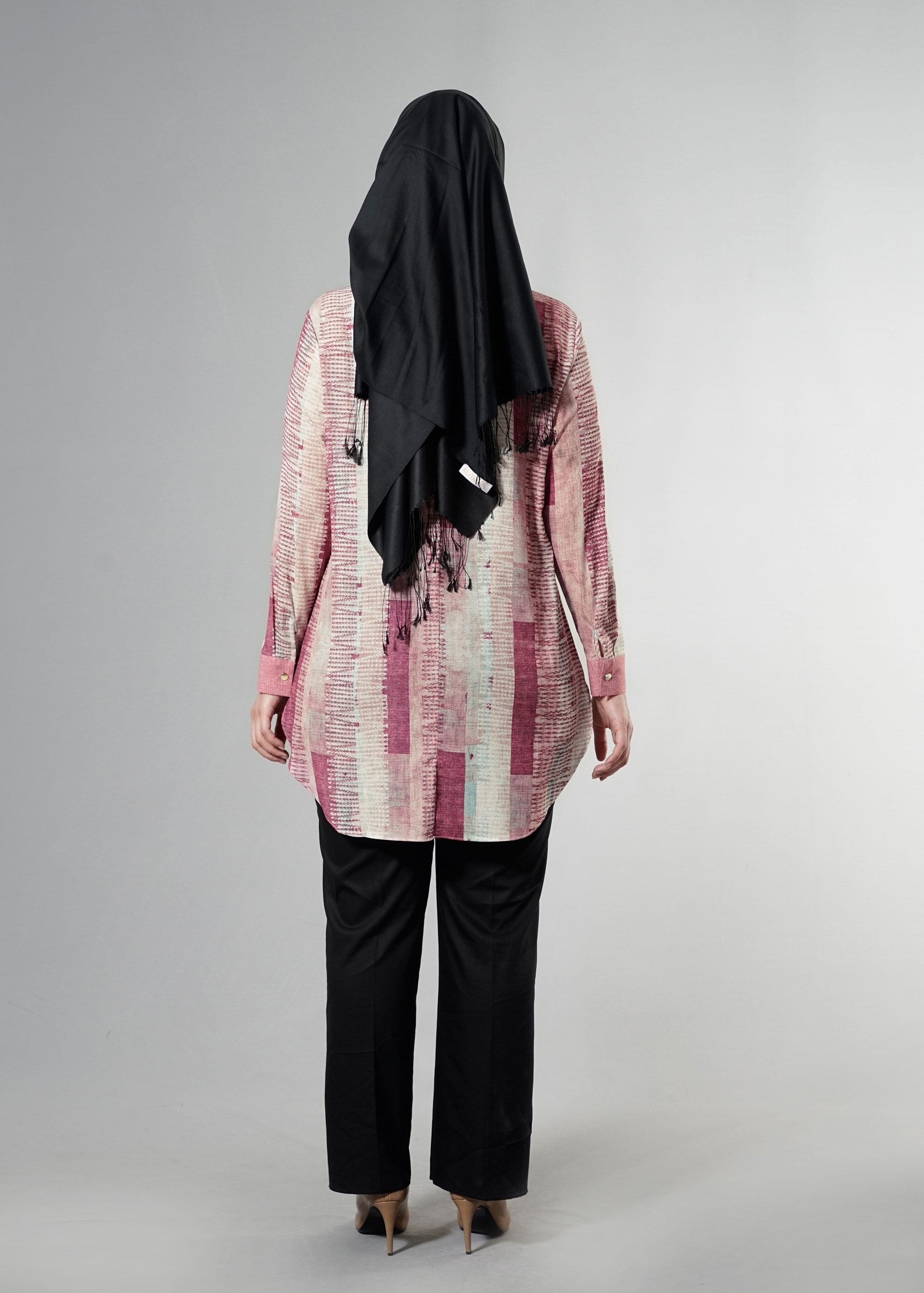 Tesettür giyim PUDRA 2571 Rosa Tesettür 9881 Tunik 44/48 TEK46