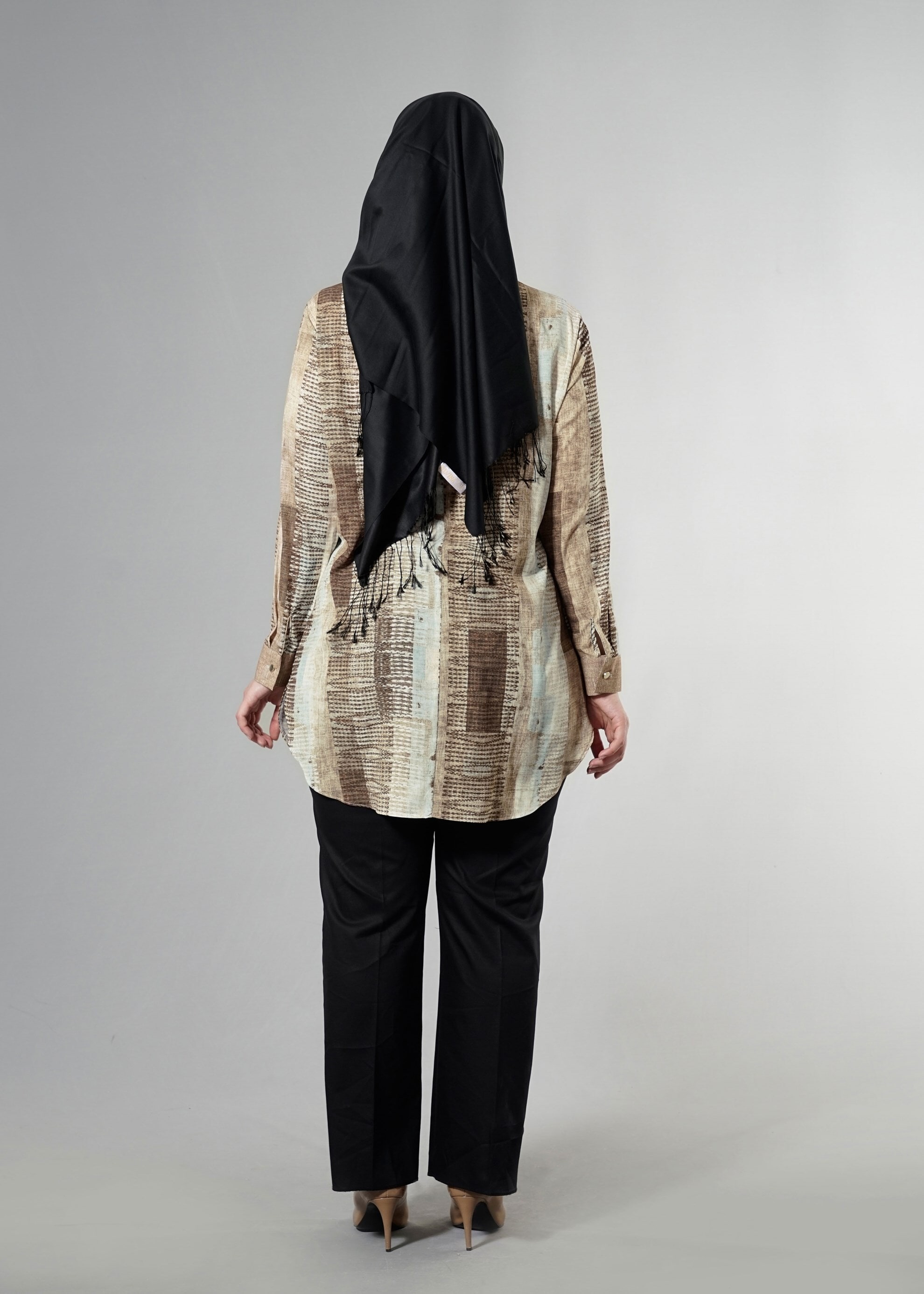 Tesettür giyim VİZON 2571 Rosa Tesettür 9881 Tunik 44/48 TEK46