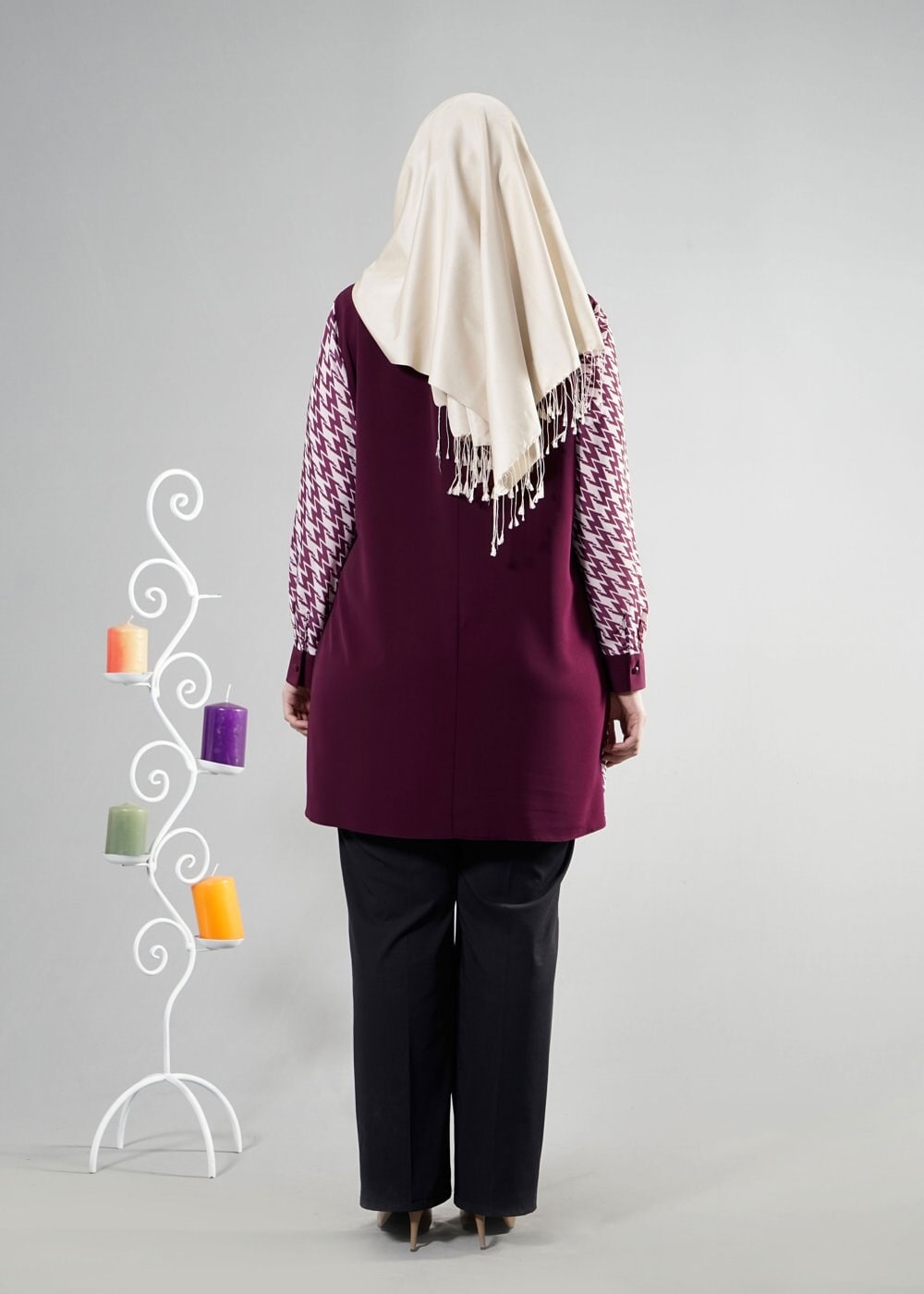 Tesettür giyim MÜRDÜM 2576 Moss Tesettür 20281 Tunik 46/52