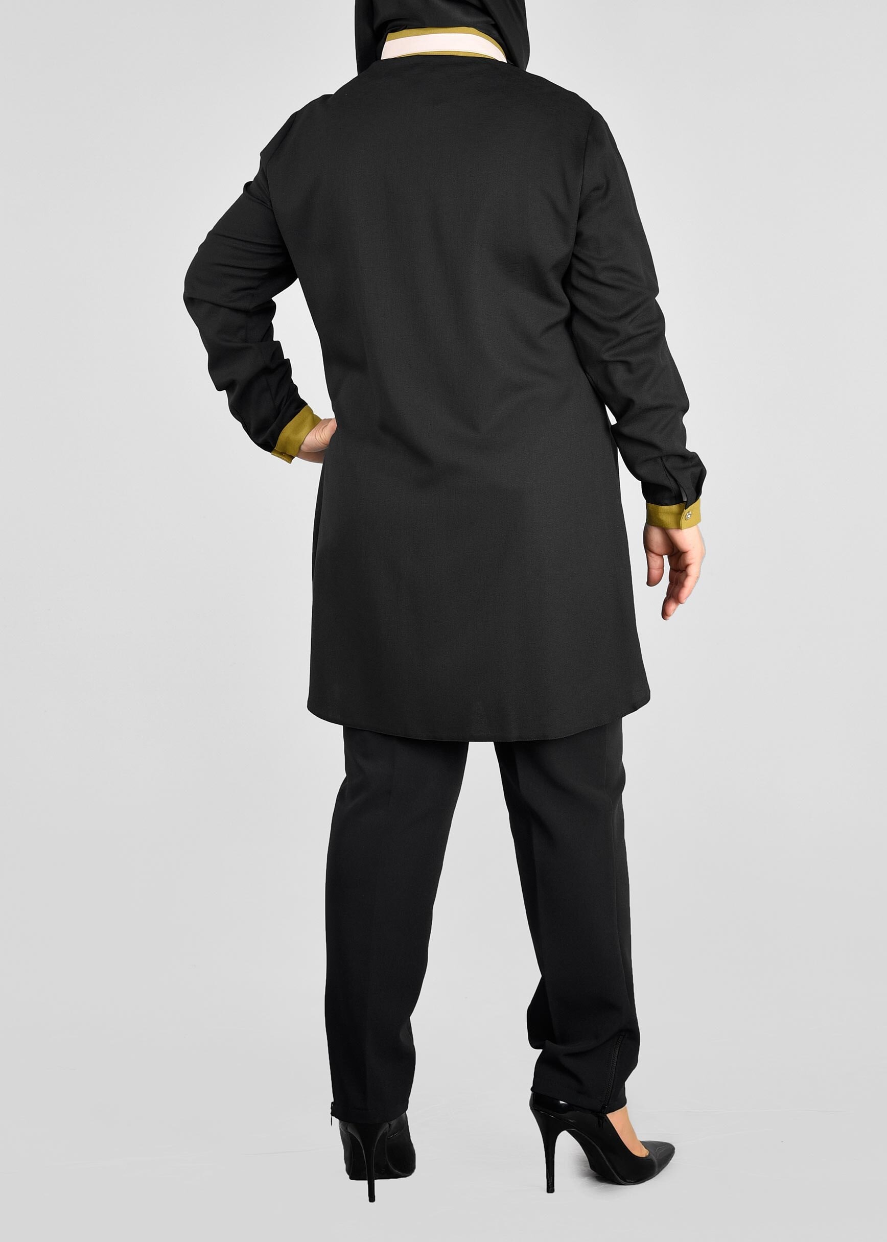 Tesettür giyim SİYAH 2585 NORA TUNİK 42/48 TEK44