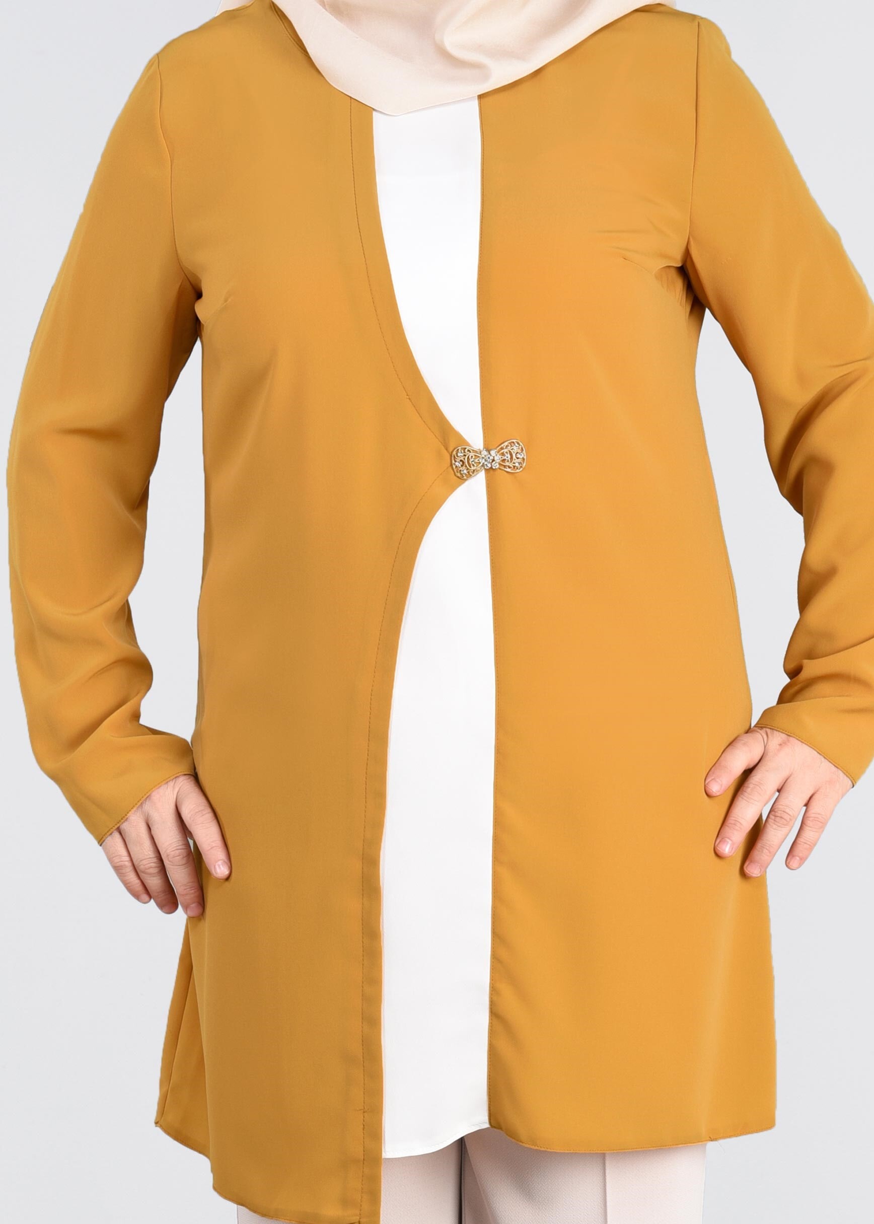 Tesettür giyim ALTIN 2586 NEW LOREN TUNİK 44/48 TEK42