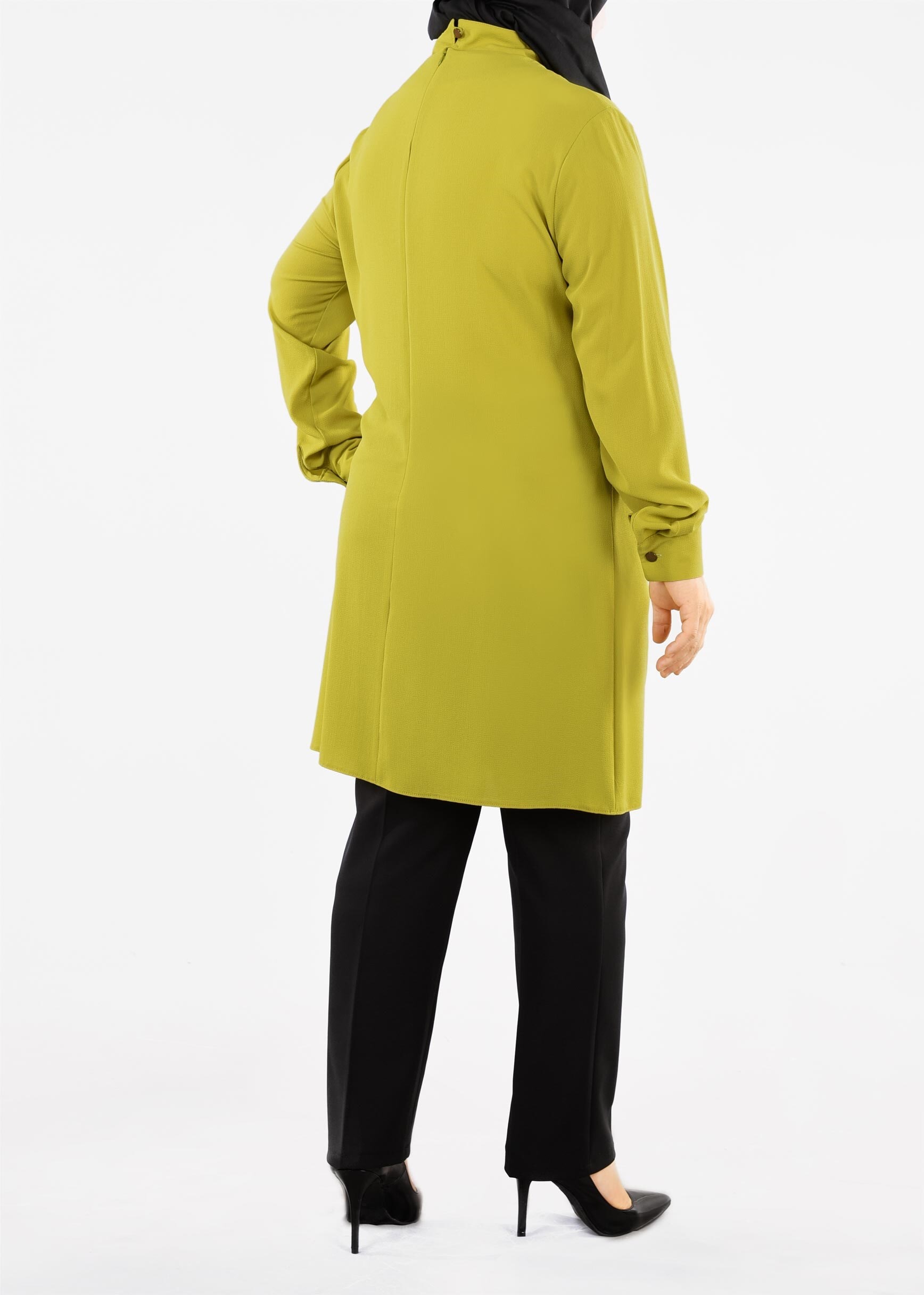 Tesettür giyim YEŞİL 2591 NİŞANTAŞI TUNİK 44/50 TEK42