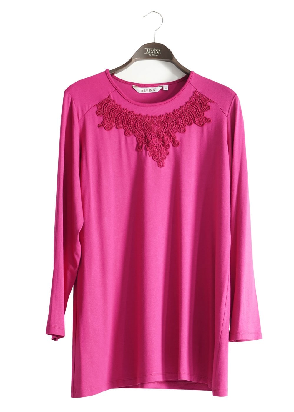 Tesettür giyim FUŞYA 2602 NEW VİSCON TUNİK LYCRA 44/48