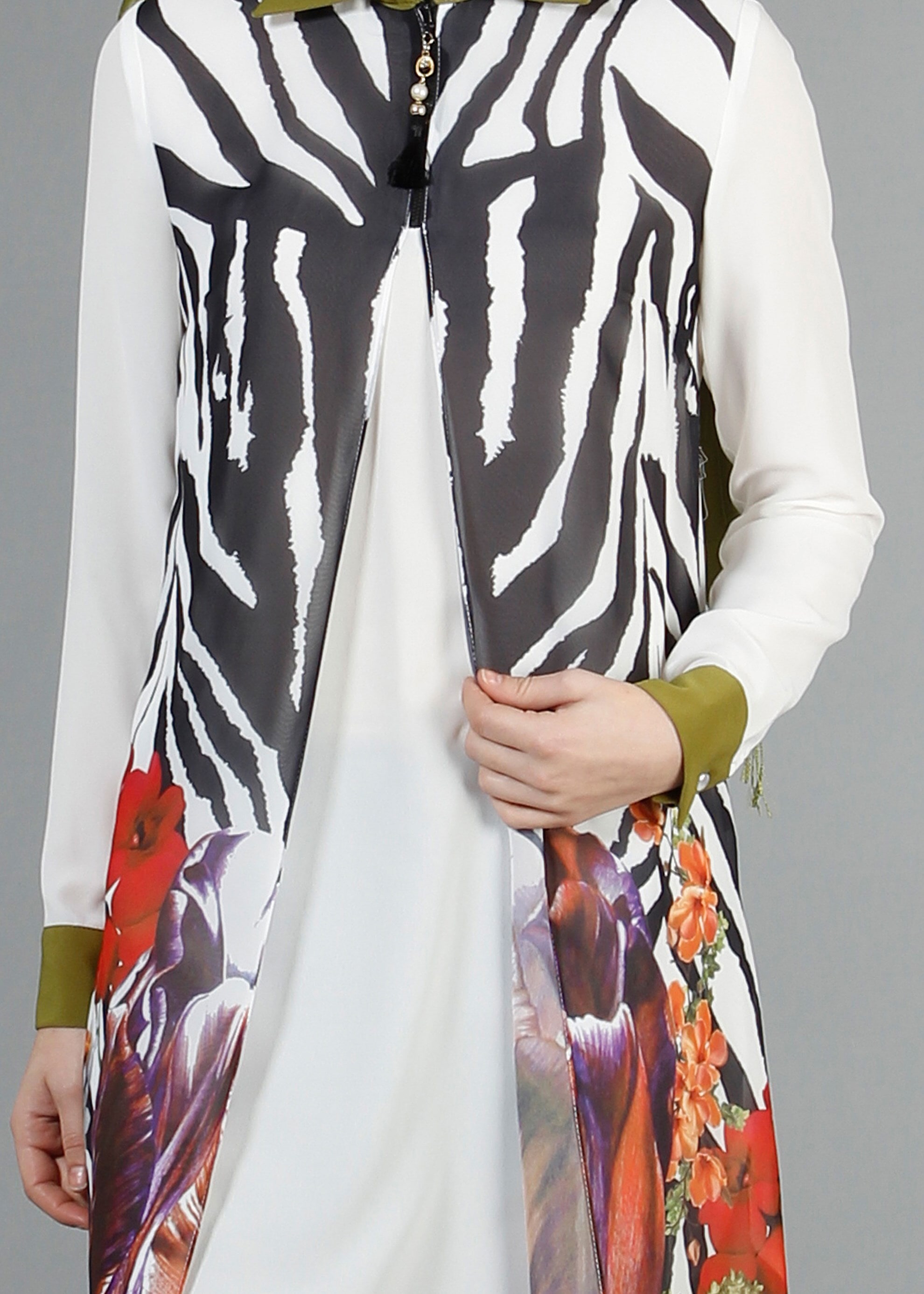 Tesettür giyim BEJ 4244 Koshiba Tesettür Tunik 38/48