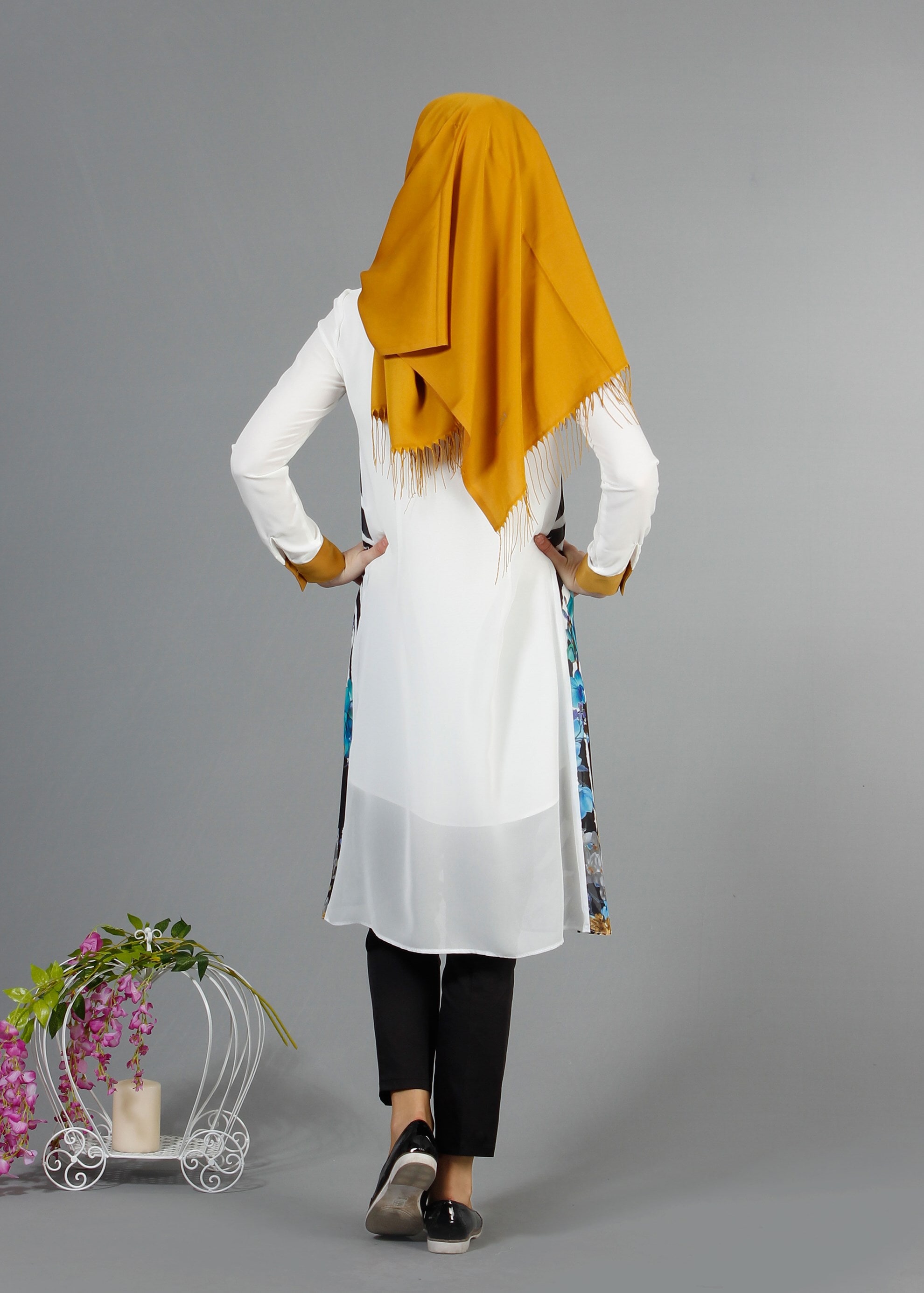 Tesettür giyim BEJ 4244 Koshiba Tesettür Tunik 38/48