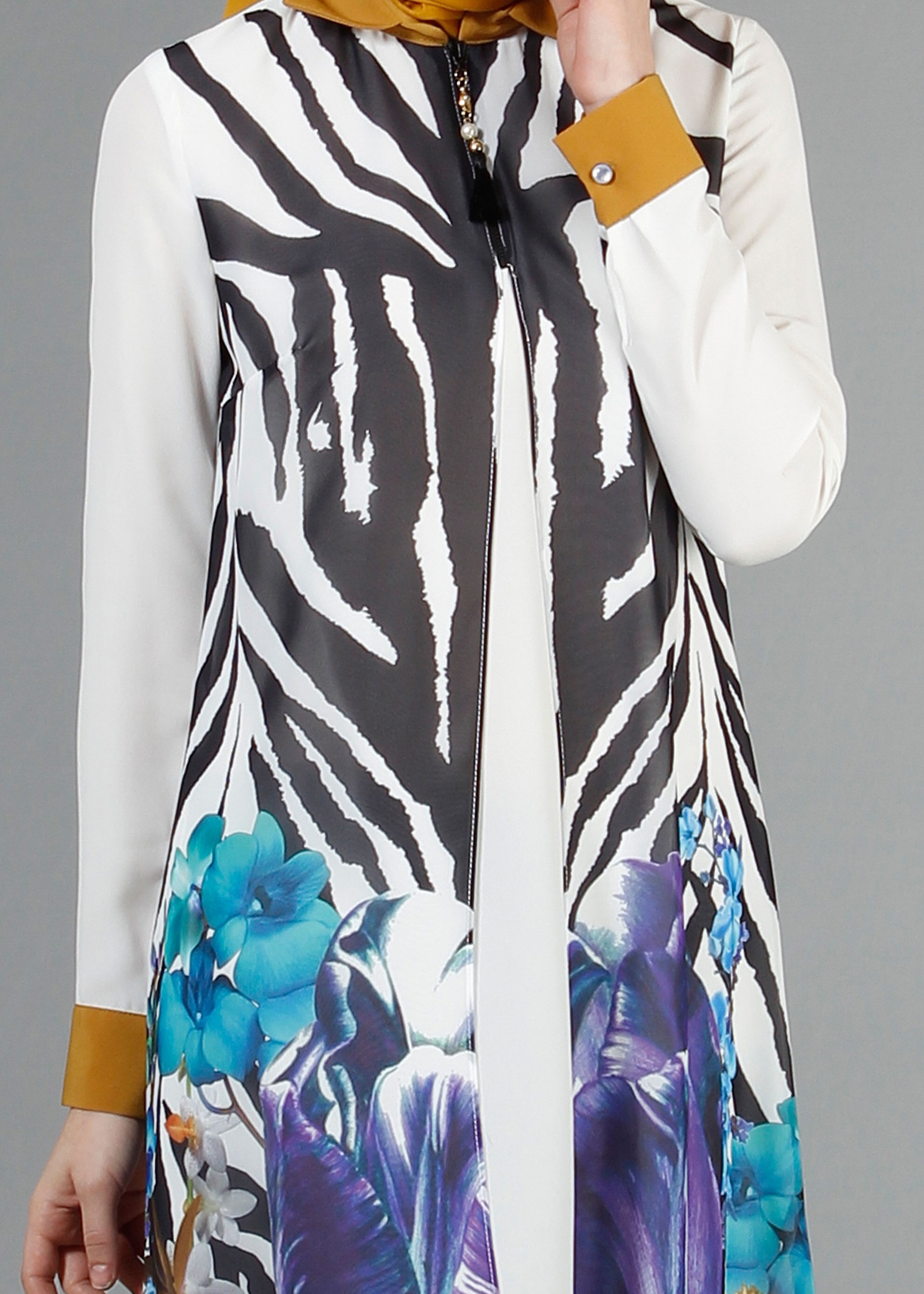 Tesettür giyim BEJ 4244 Koshiba Tesettür Tunik 38/48