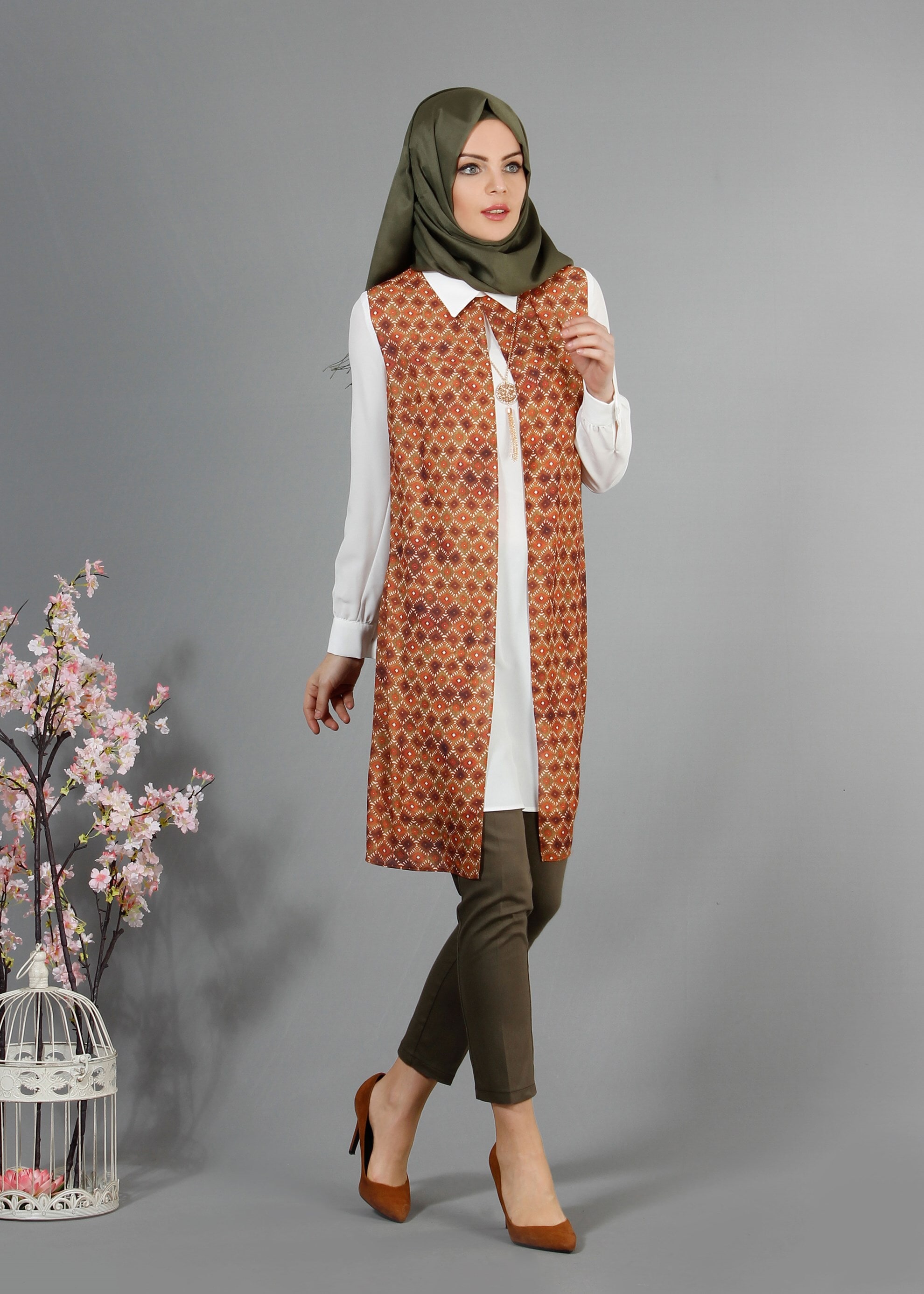 Tesettür giyim TABA 4283 Maglia Tesettür Tunik 38/46 TEK40