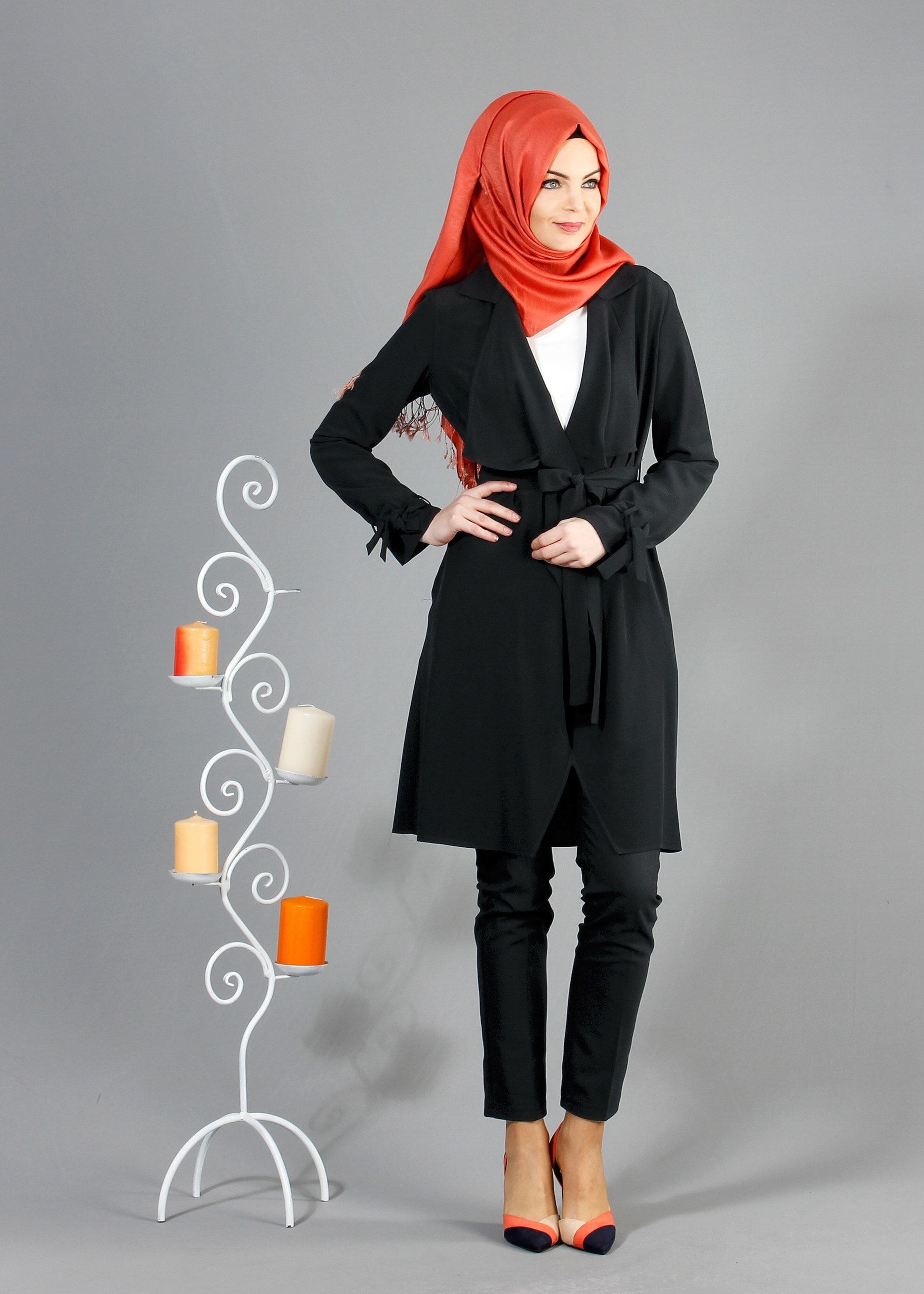 Tesettür giyim SİYAH 4297 CRİSS TUNİK 36/44(38/40) TEK36