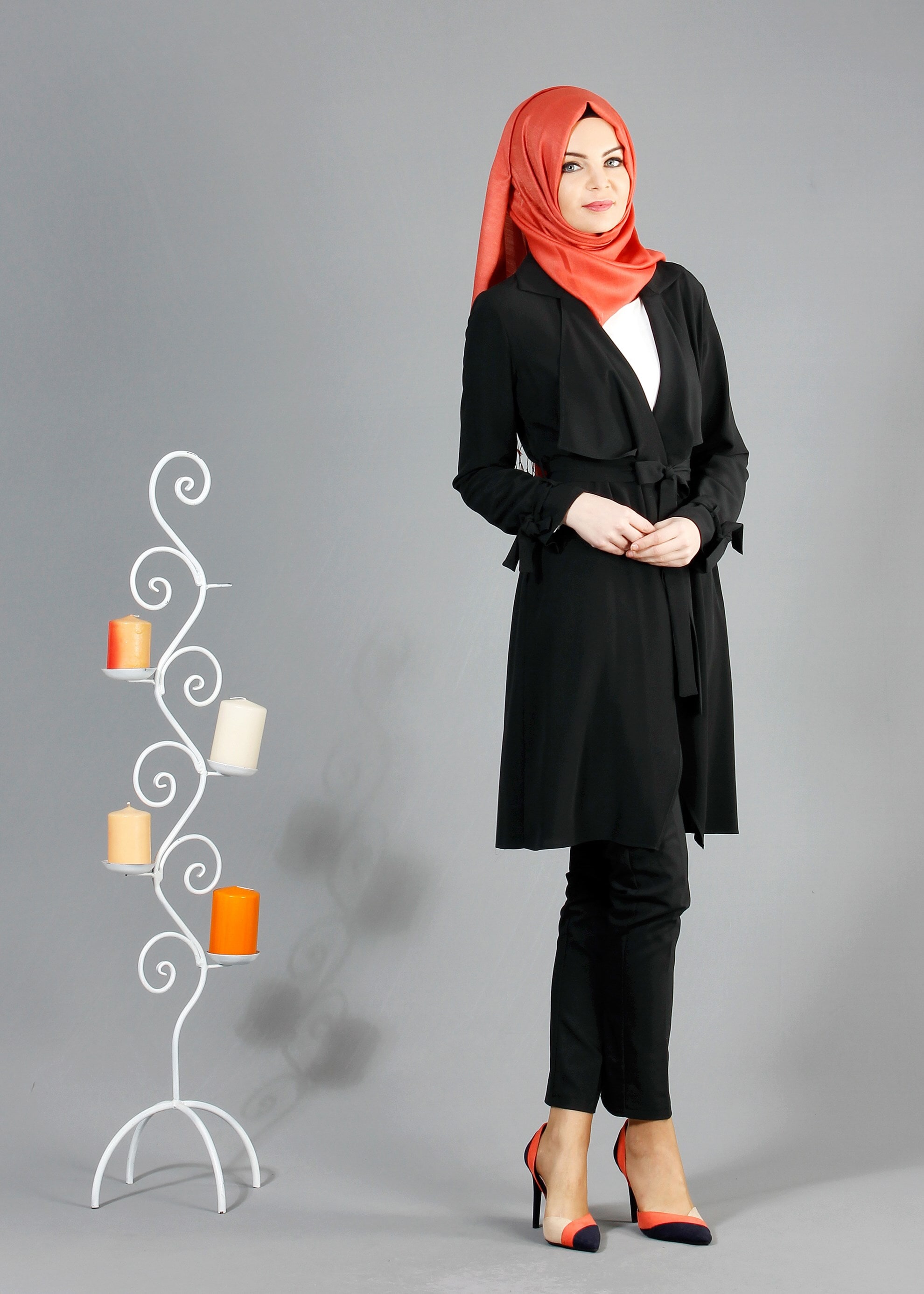 Tesettür giyim SİYAH 4297 CRİSS TUNİK 36/44(38/40) TEK36