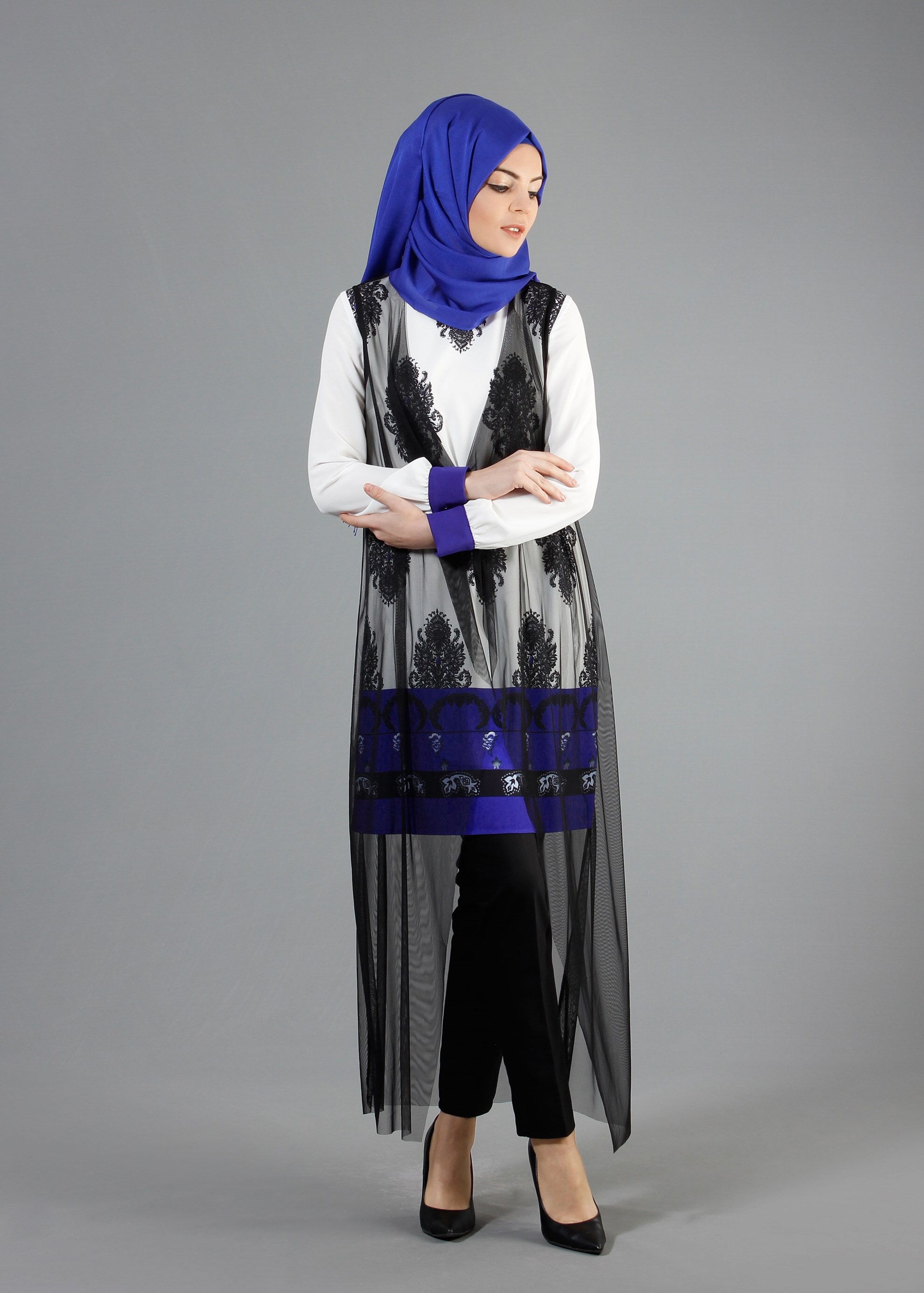 Tesettür giyim BEJ 4300 New Loren 2&prime;li Tesettür Tunik 38/46