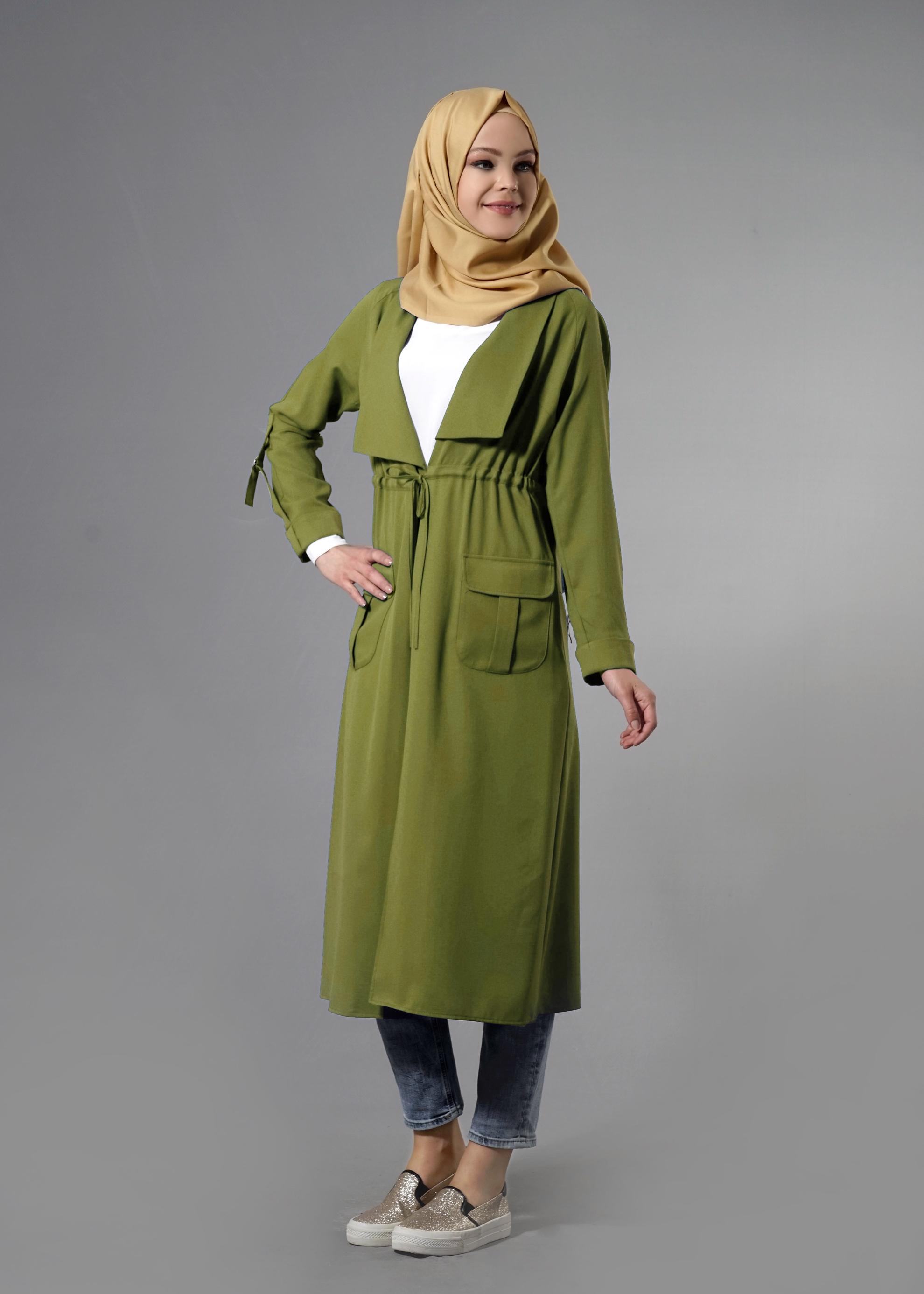 Tesettür giyim YEŞİL 4339 Nora Tesettür Tunik 38/46 TEK36