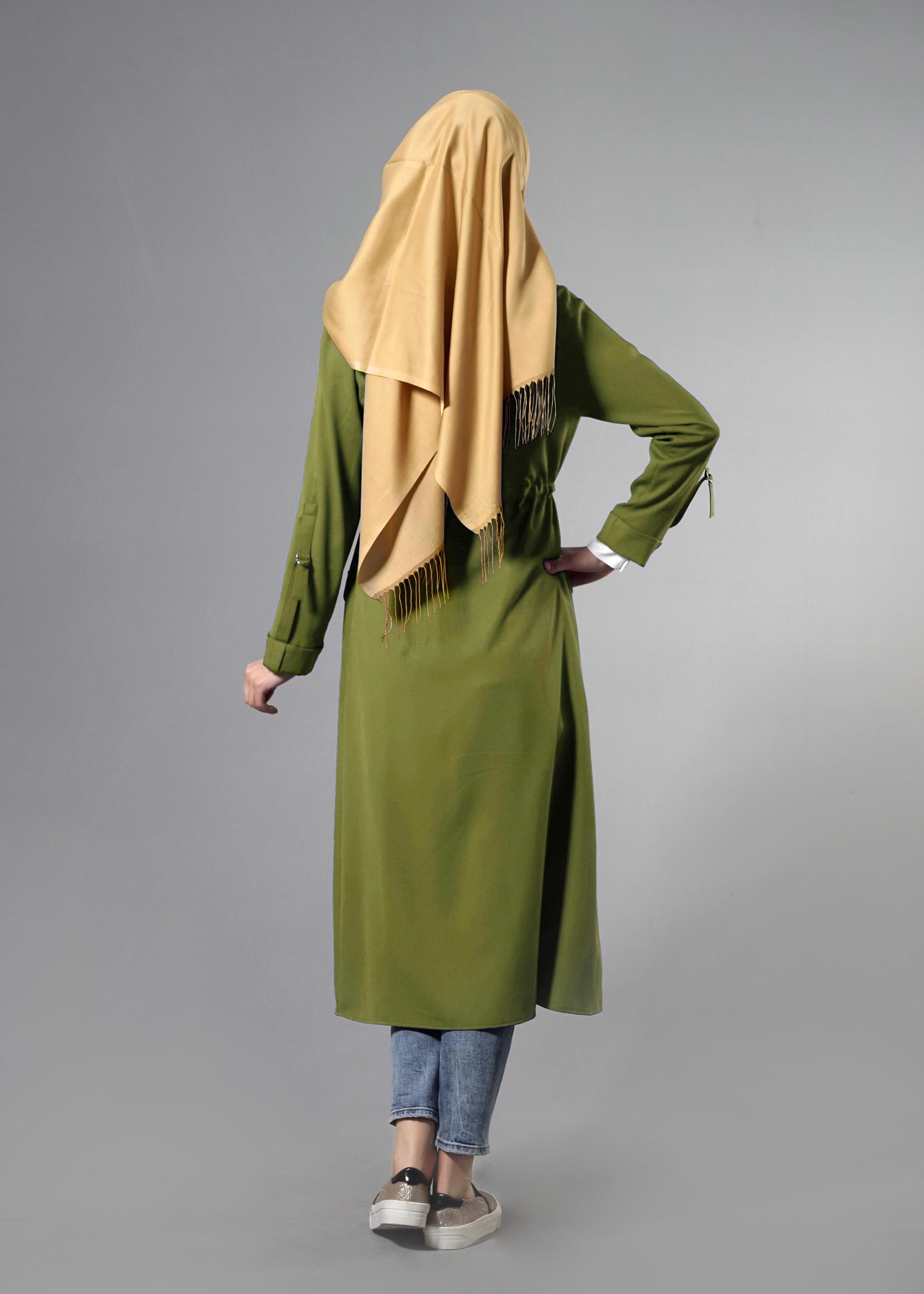 Tesettür giyim YEŞİL 4339 Nora Tesettür Tunik 38/46 TEK36