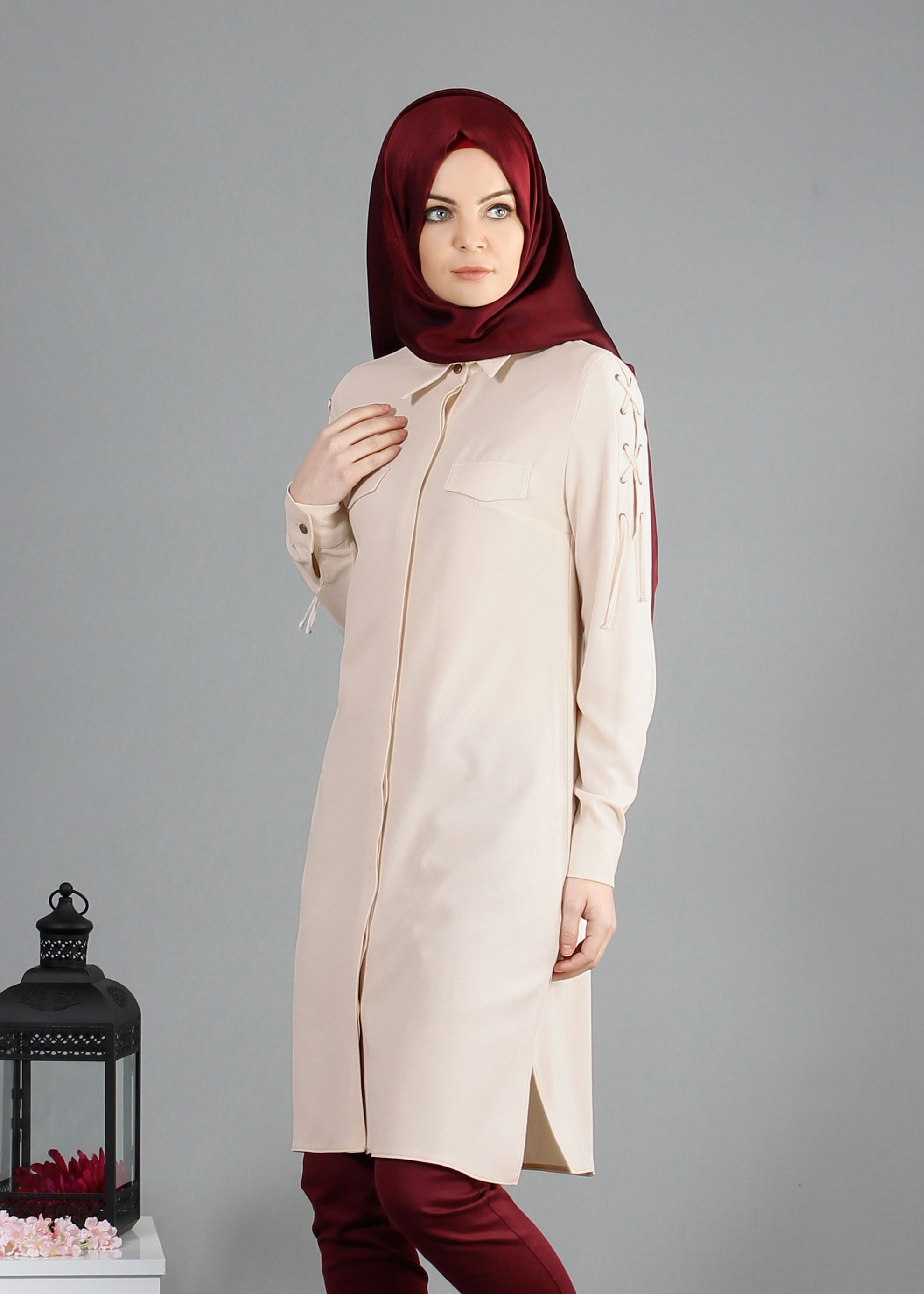 Tesettür giyim BEJ 4353 Este Tesettür 7446 Tunik 36/44(38-40) TEK36