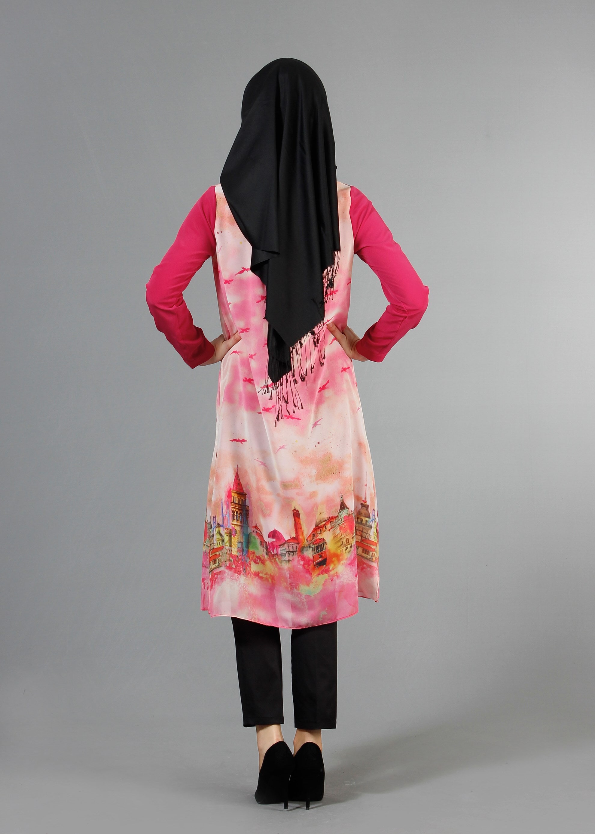 Tesettür giyim FUŞYA 4401 Criss Tesettür Tunik  38/46