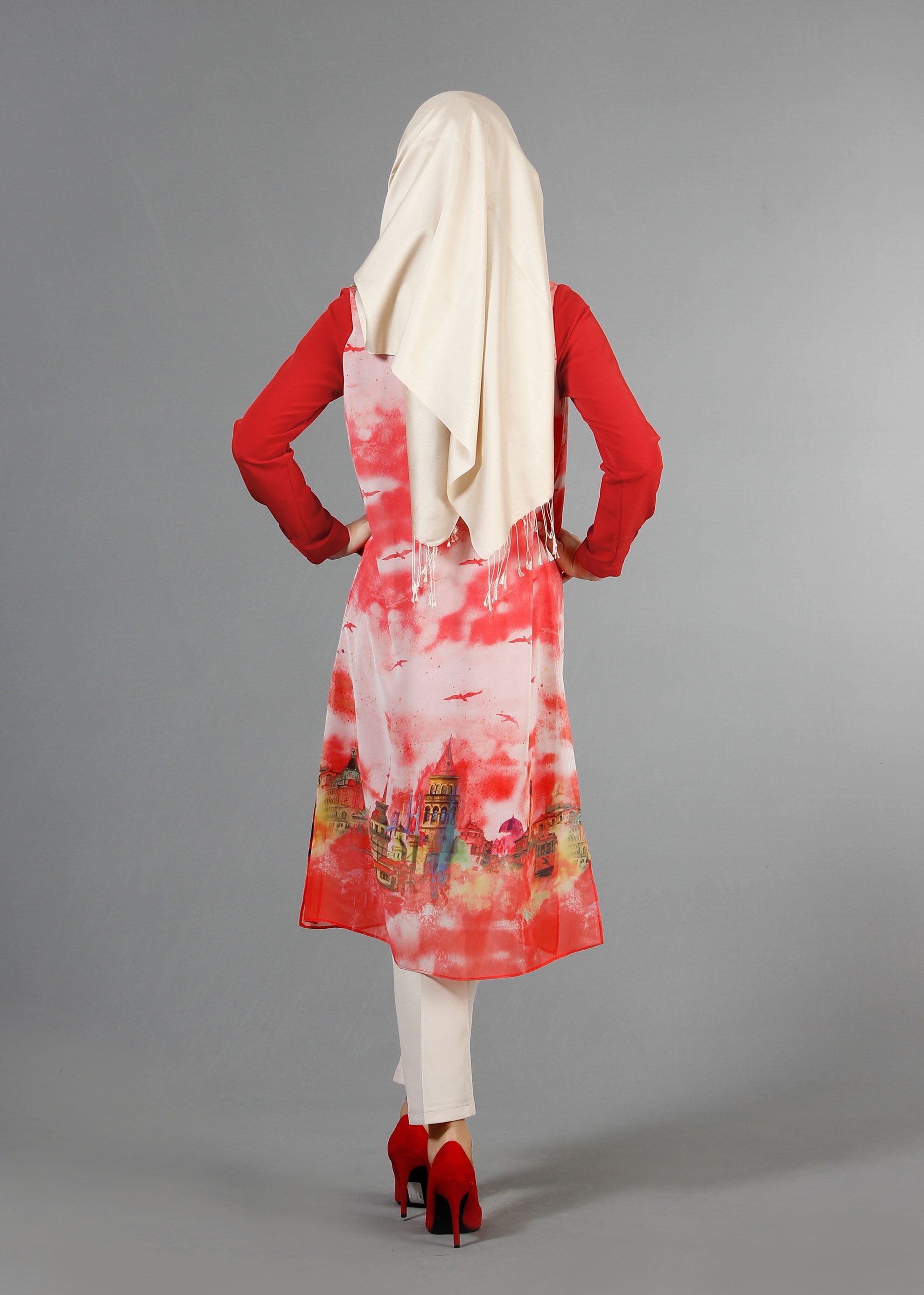 Tesettür giyim MERCAN 4401 Criss Tesettür Tunik  38/46