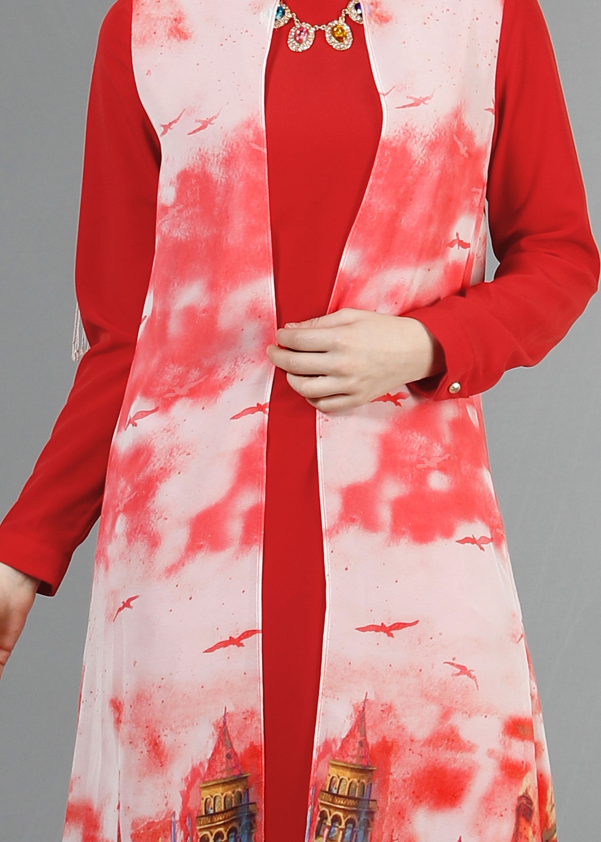 Tesettür giyim MERCAN 4401 Criss Tesettür Tunik  38/46