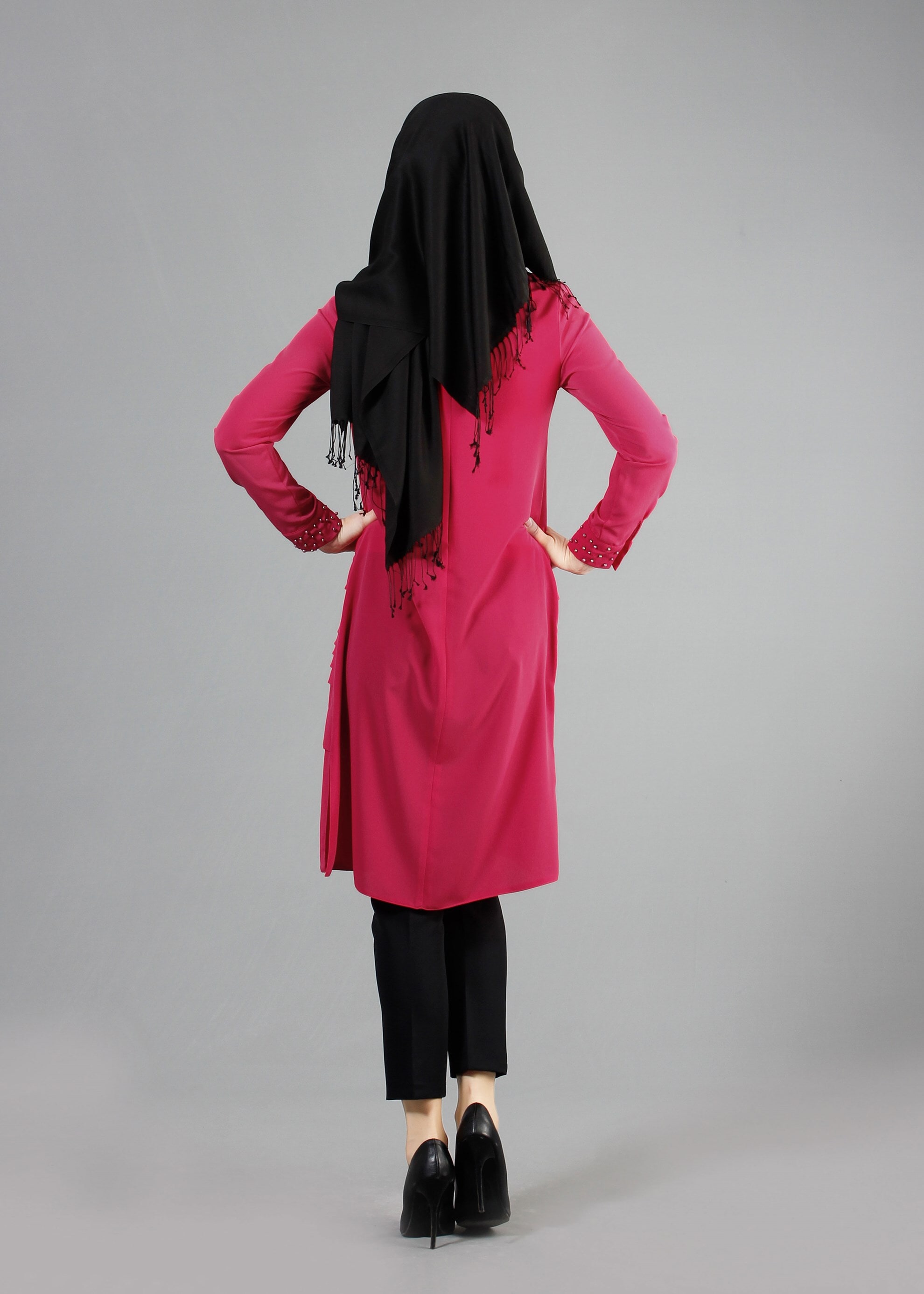 Tesettür giyim FUŞYA 4402 Criss Tesettür Tunik 38/46