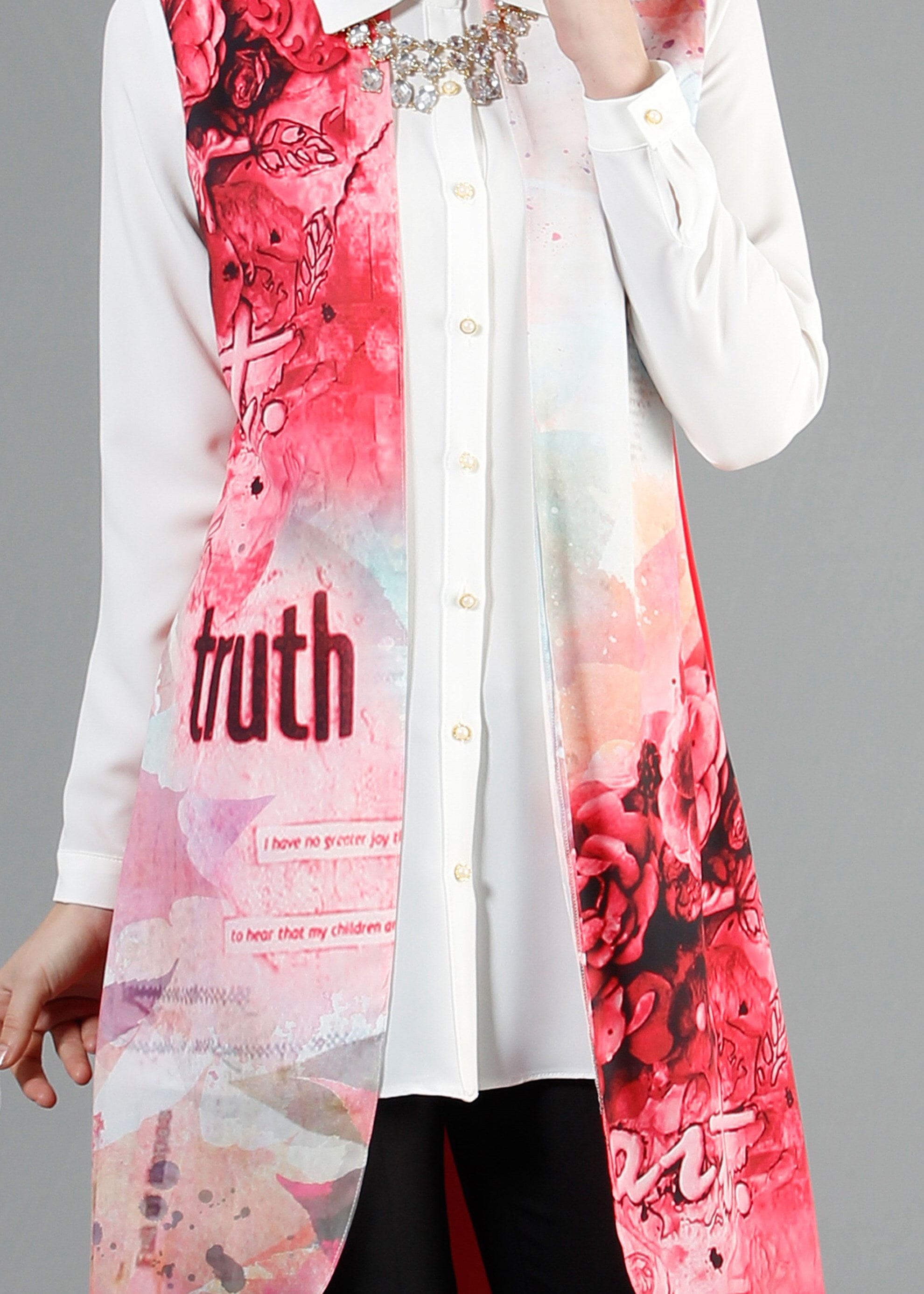 Tesettür giyim MERCAN 4408 Criss Tesettür Tunik 38/46