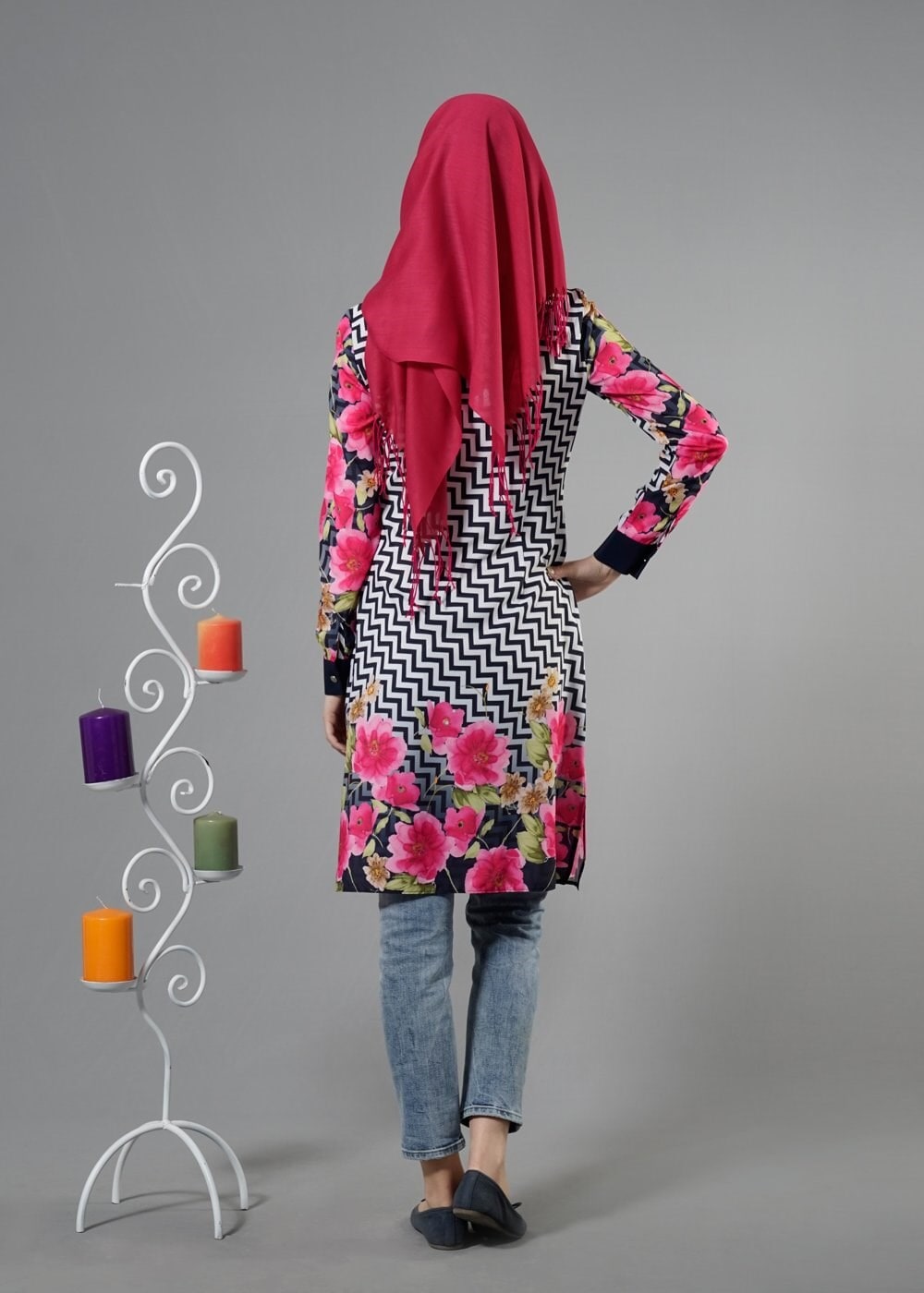 Tesettür giyim FUŞYA 4421 Moss Tesettür Tunik 36/44(38-40) TEK42