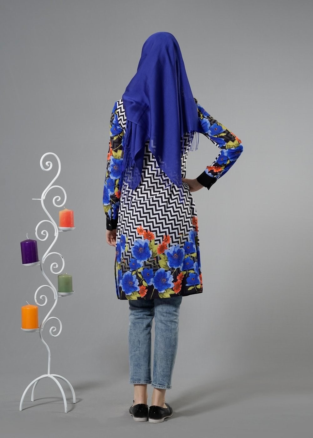 Tesettür giyim LACİVERT 4421 Moss Tesettür Tunik 36/44(38-40) TEK42