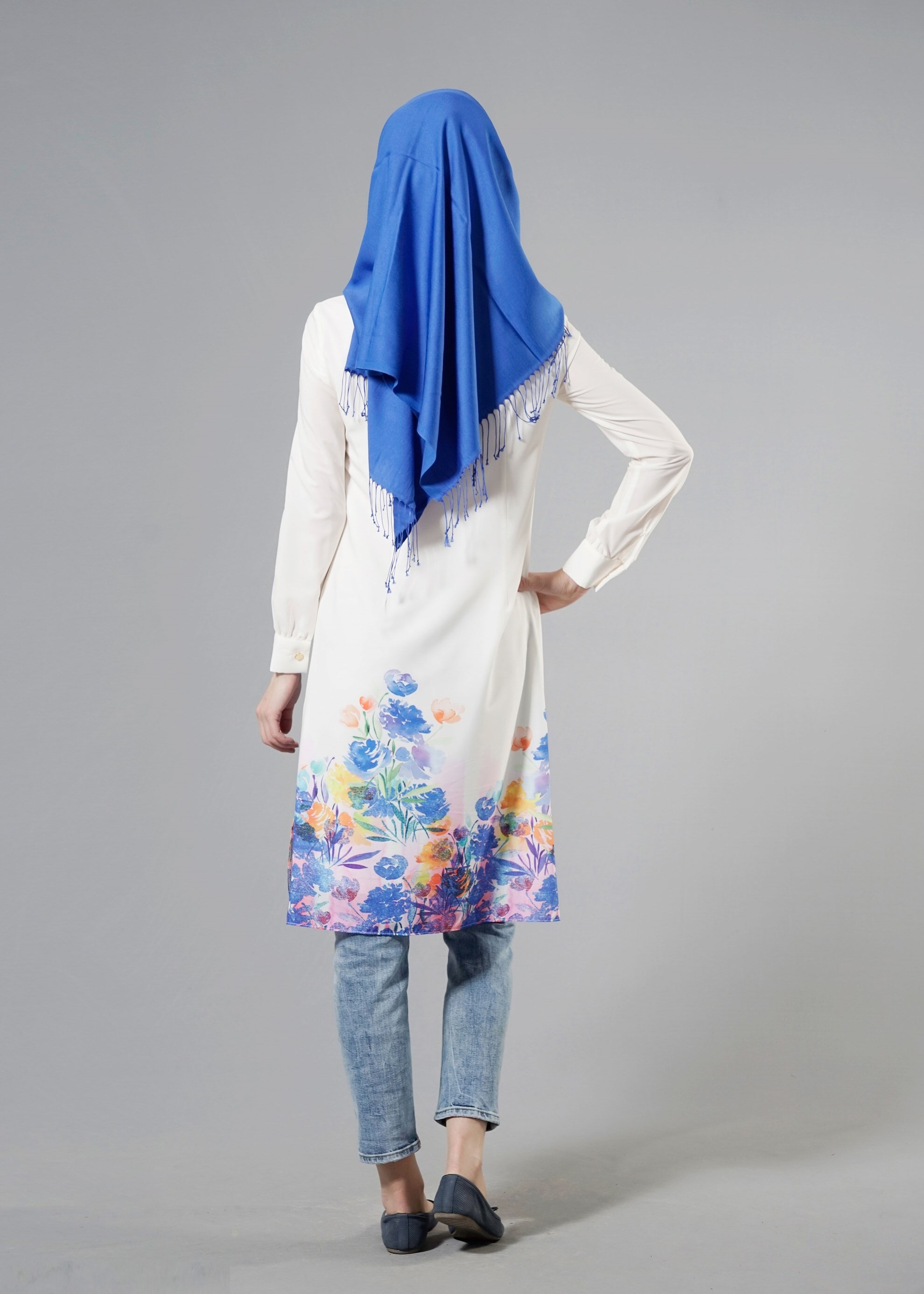 Tesettür giyim LACİVERT 4425 MOSS 3048 TUNİK 38/46 TEK40