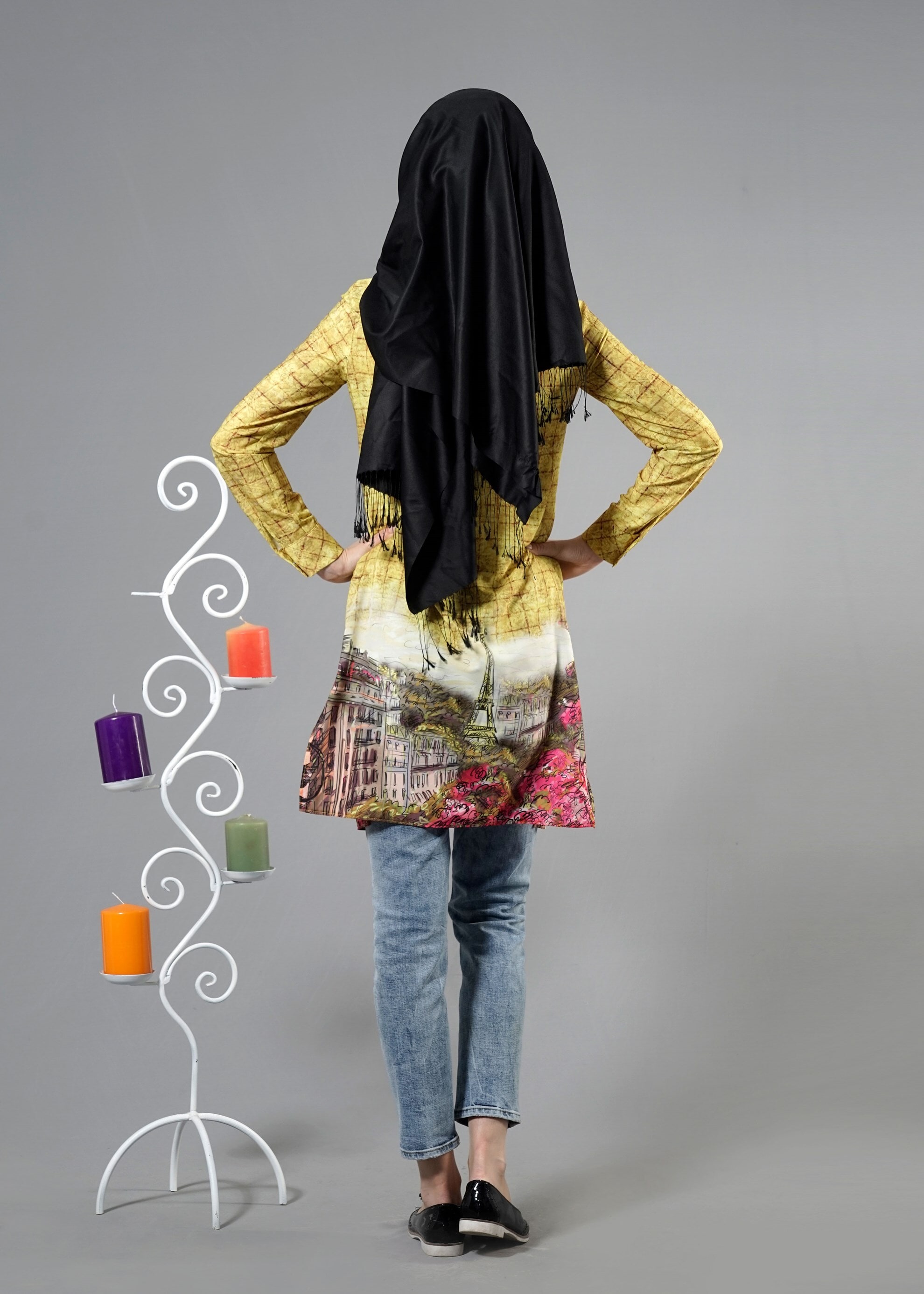 Tesettür giyim YEŞİL 4460 Morocco Tesettür 17063 Tunik 38/46 TEK40