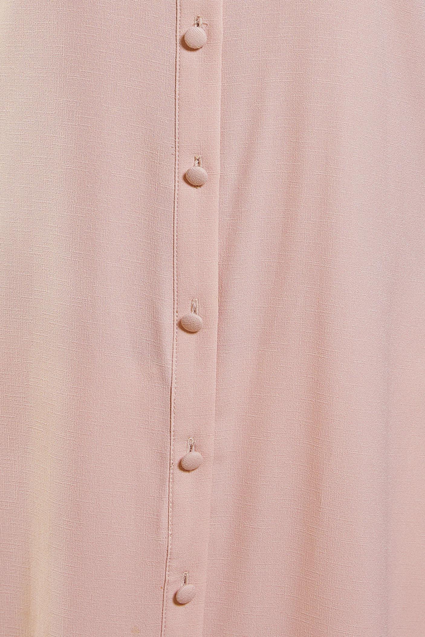 Tesettür giyim PUDRA YANLARI YIRTMAÇLI BOYDAN DÜĞMELİ TUNİK 4573 