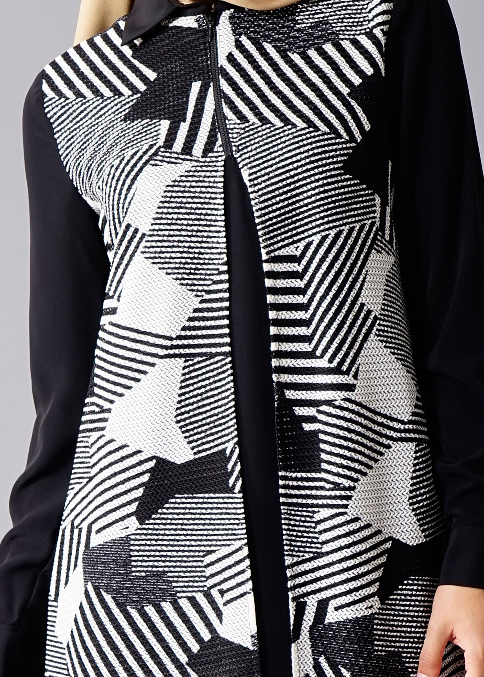 Tesettür giyim SİYAH 4637 New Loren Tesettür Tunik 40/48 TEK38