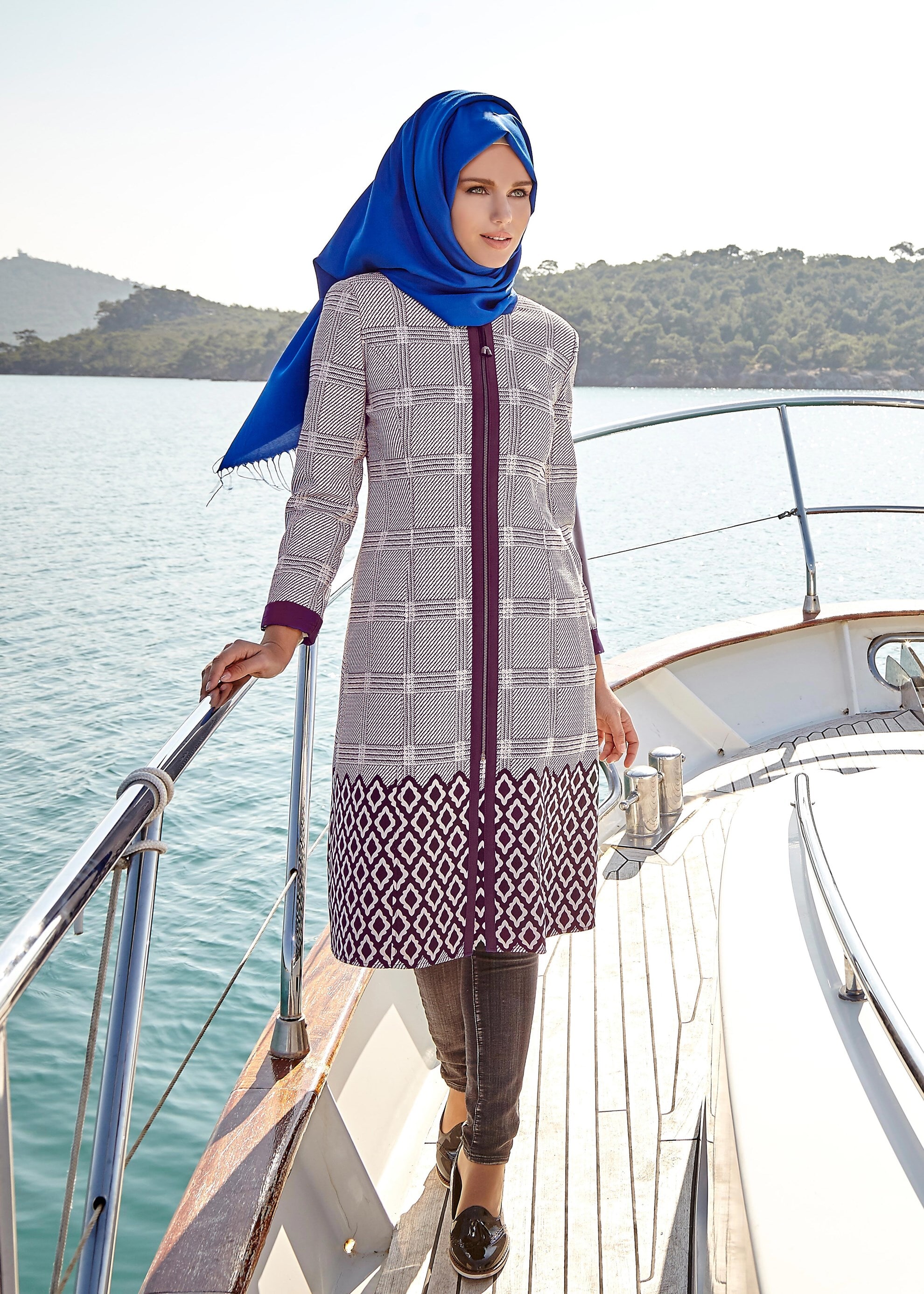 Tesettür giyim MÜRDÜM 1700 Alaska Tesettür Trench 38/46