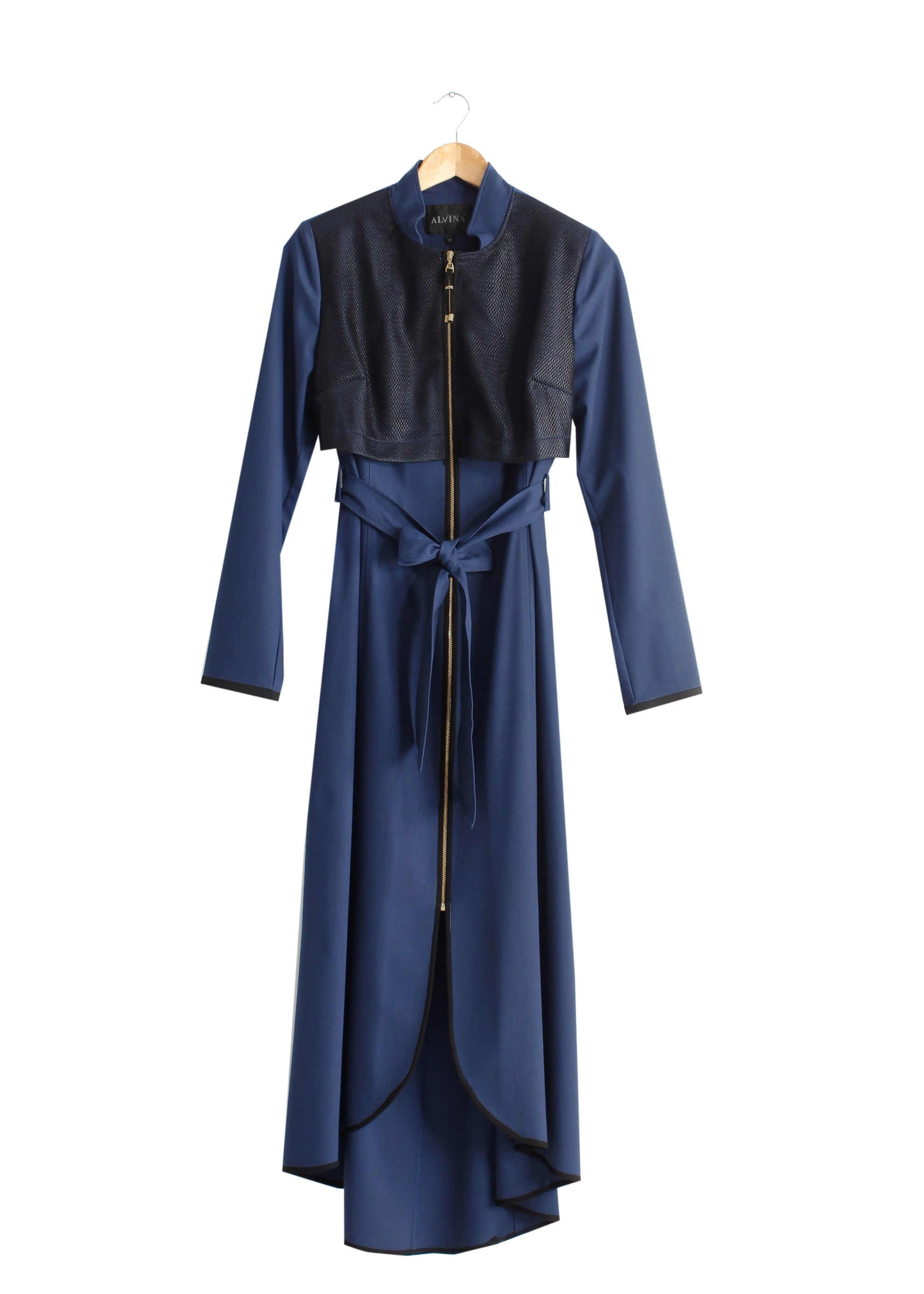 Tesettür giyim LACİVERT 1721 Demre Tesettür Trench 38/46 TEK40