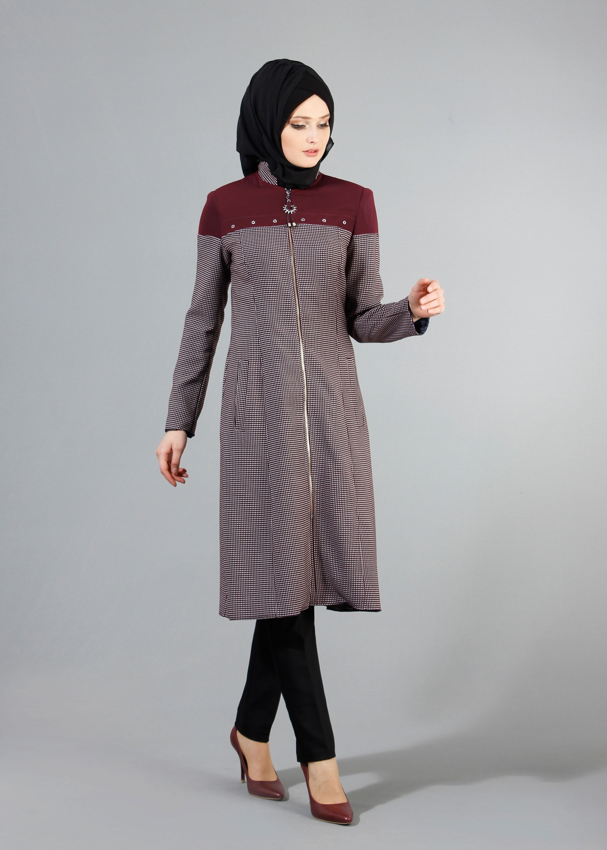 Hijab clothing DAMSON 1734 Forever Tesettür Trench 38/46 TEK40
